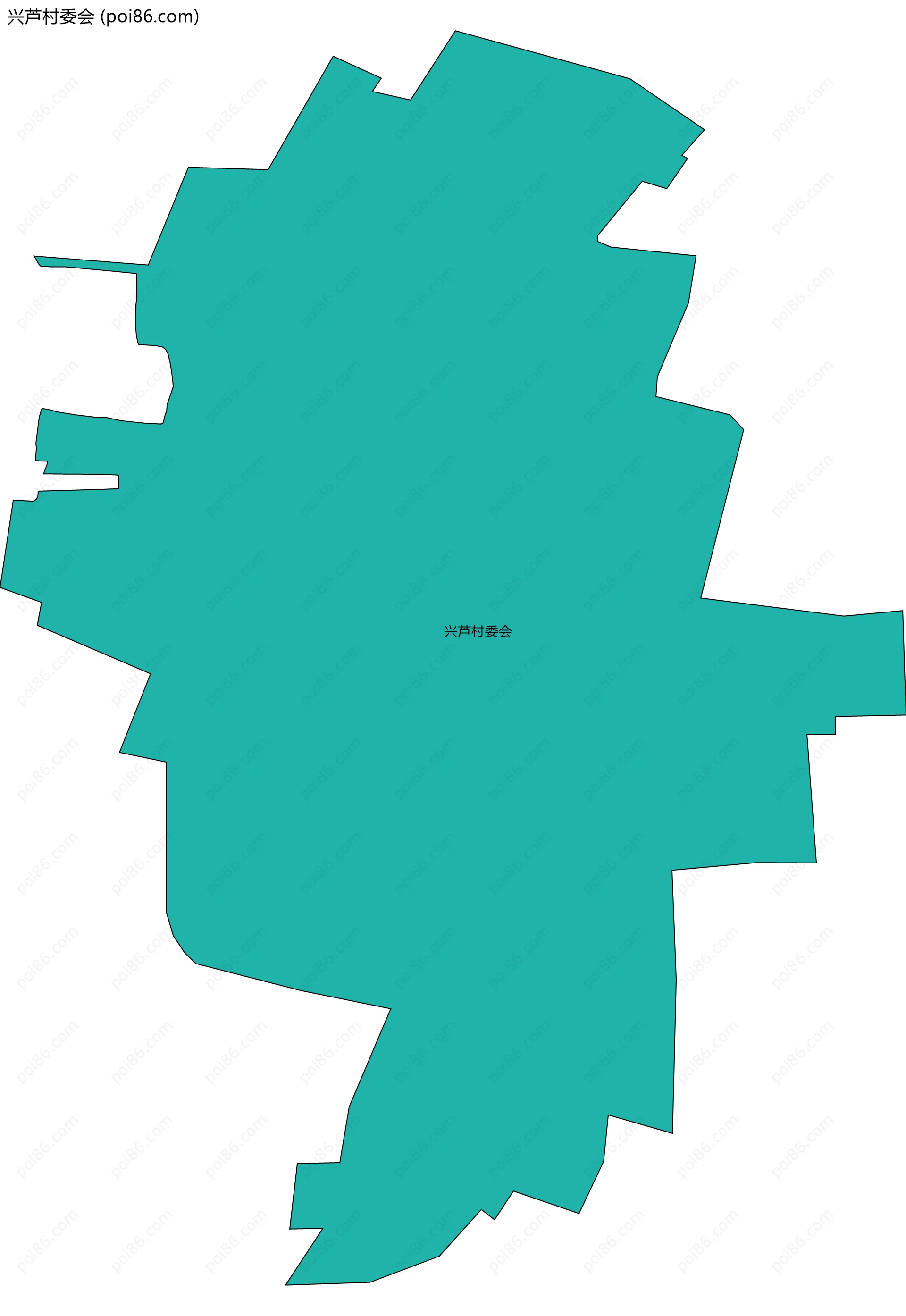 兴芦村委会边界地图