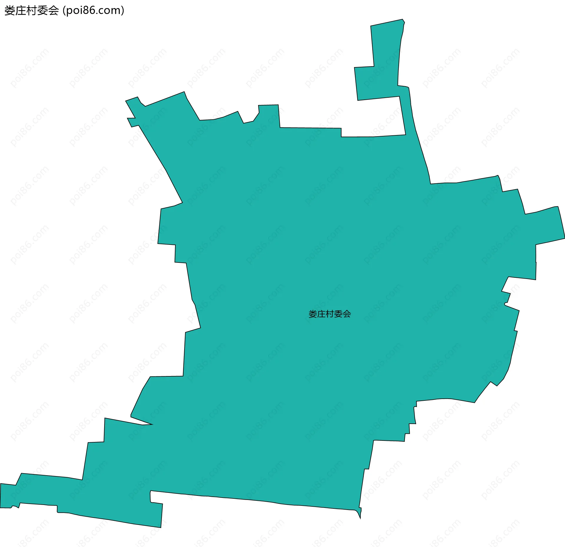 娄庄村委会边界地图