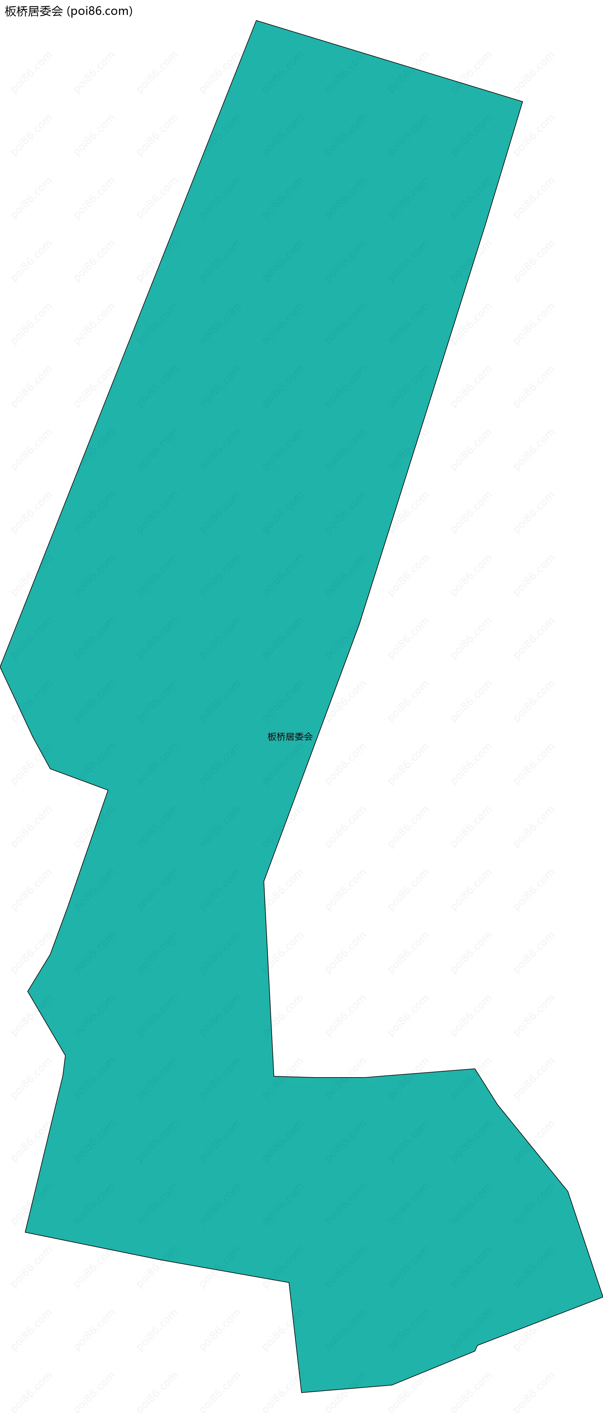 板桥居委会边界地图