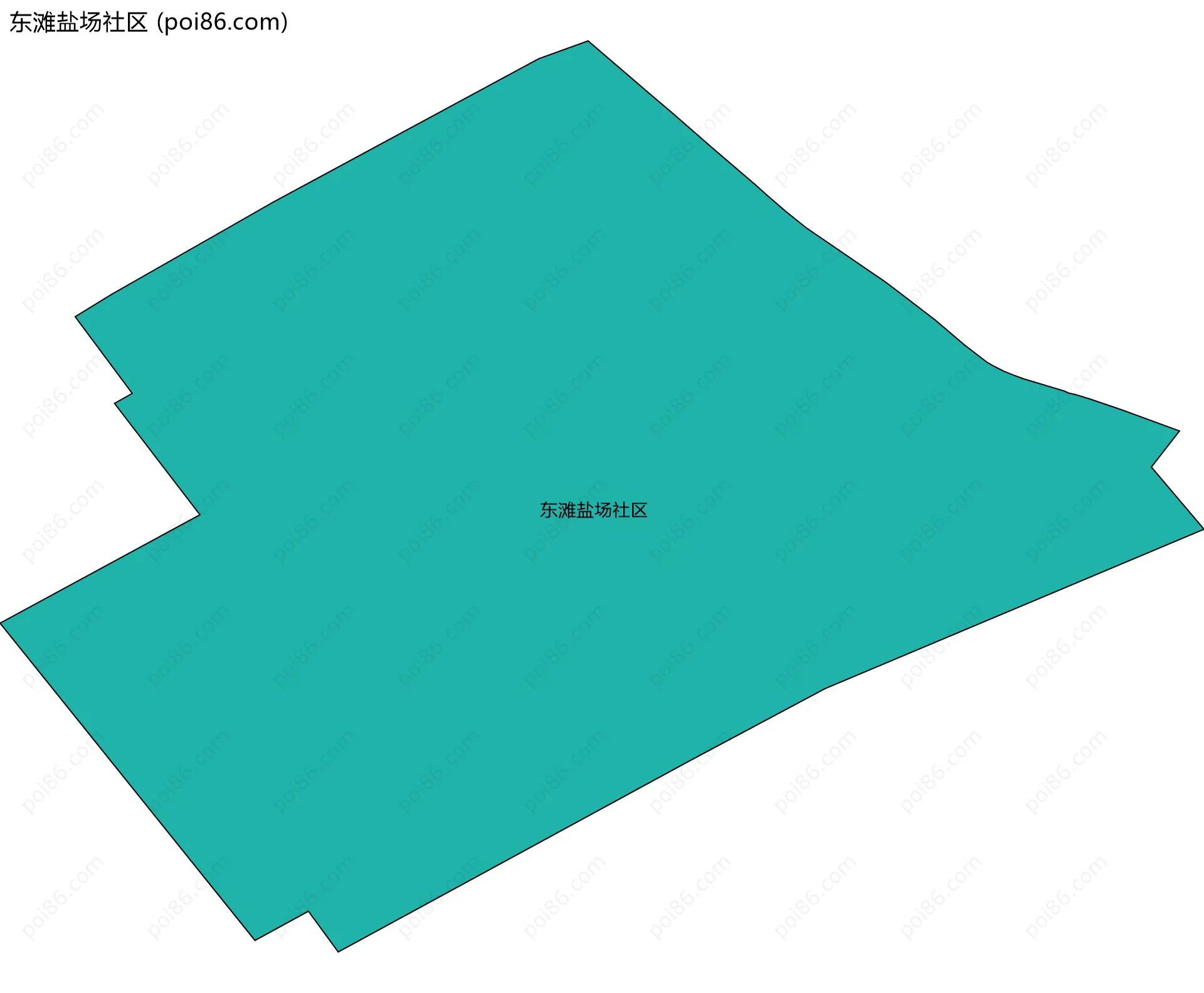 东滩盐场社区边界地图