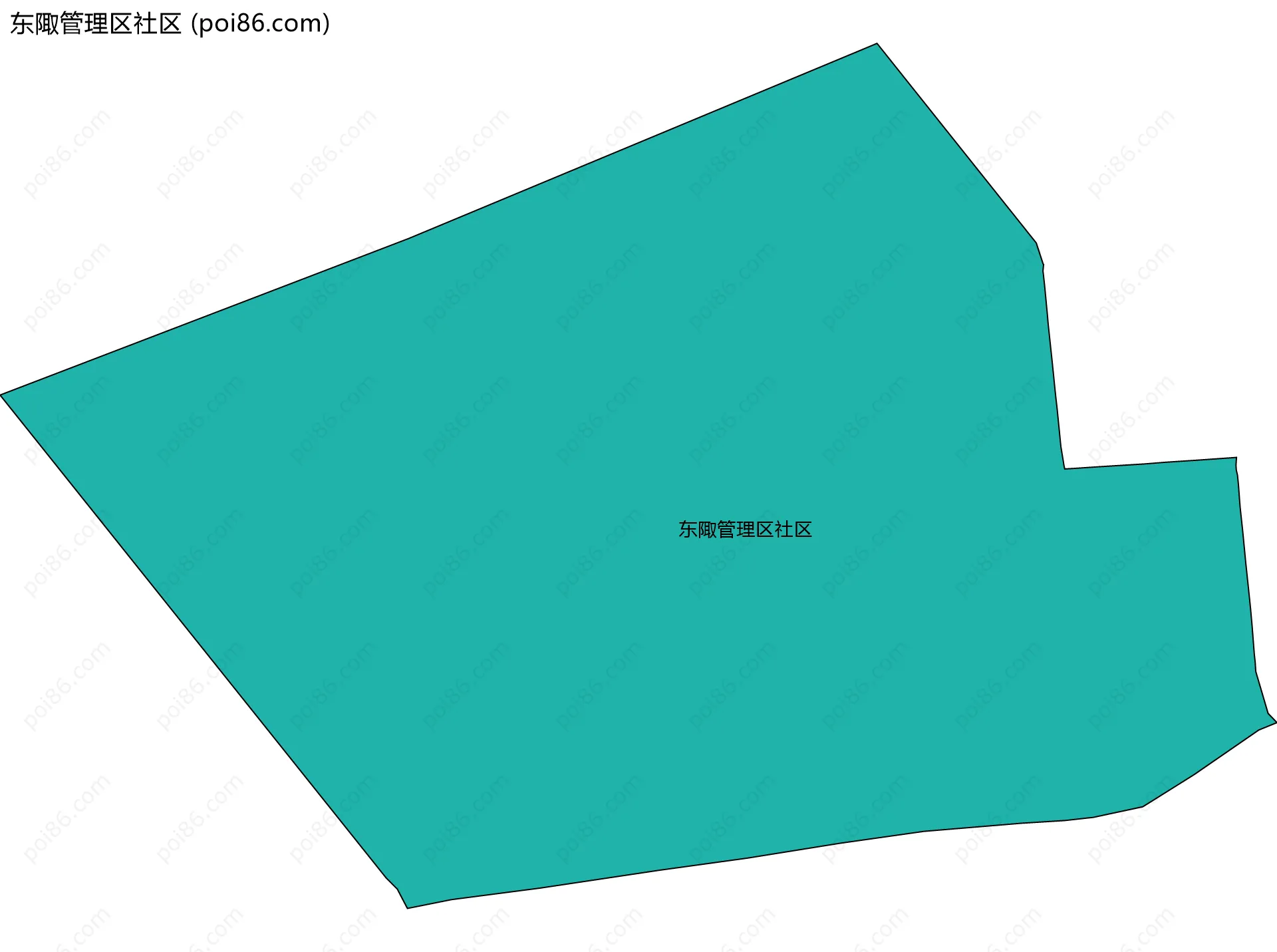 东陬管理区社区边界地图