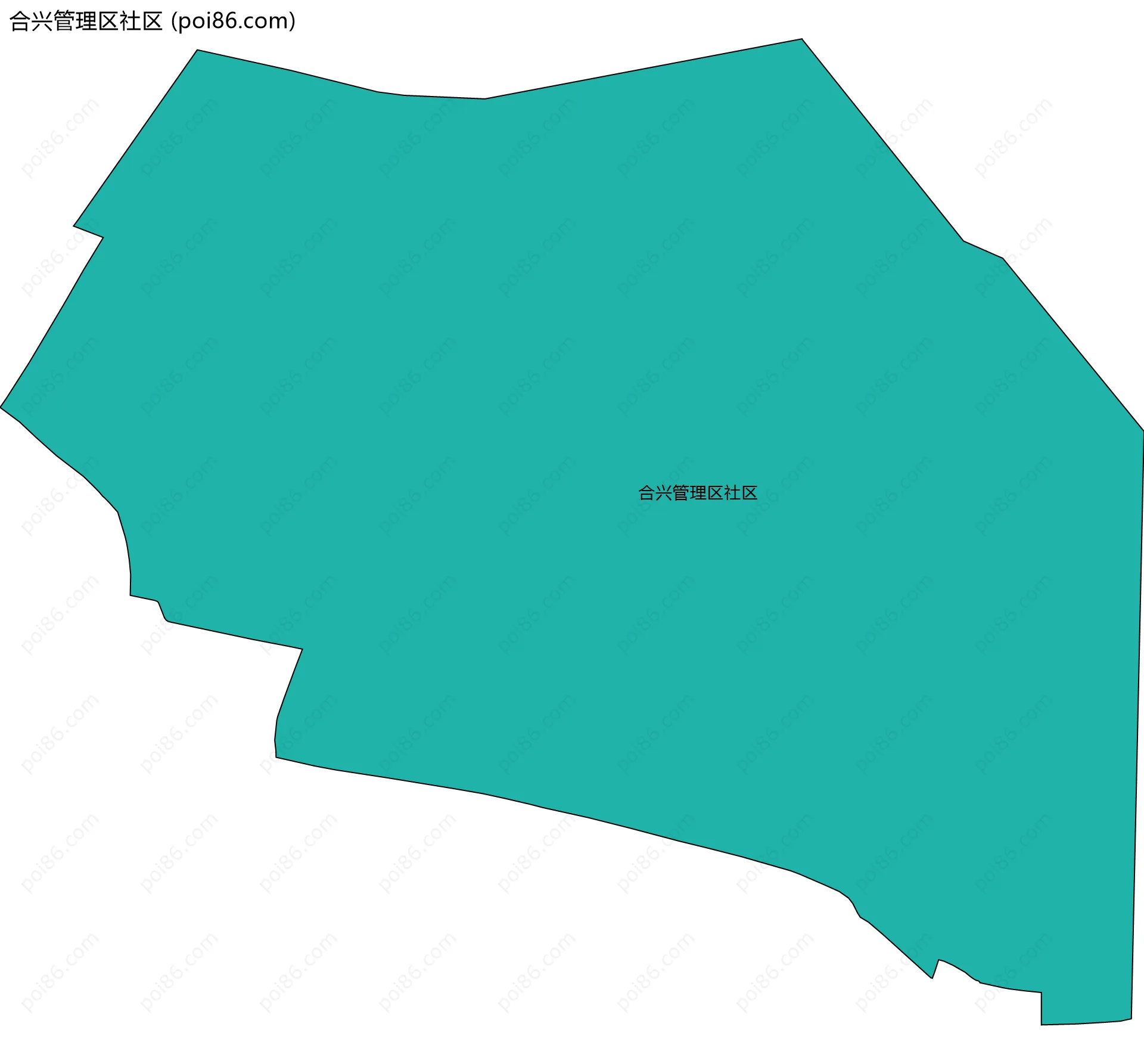 合兴管理区社区边界地图