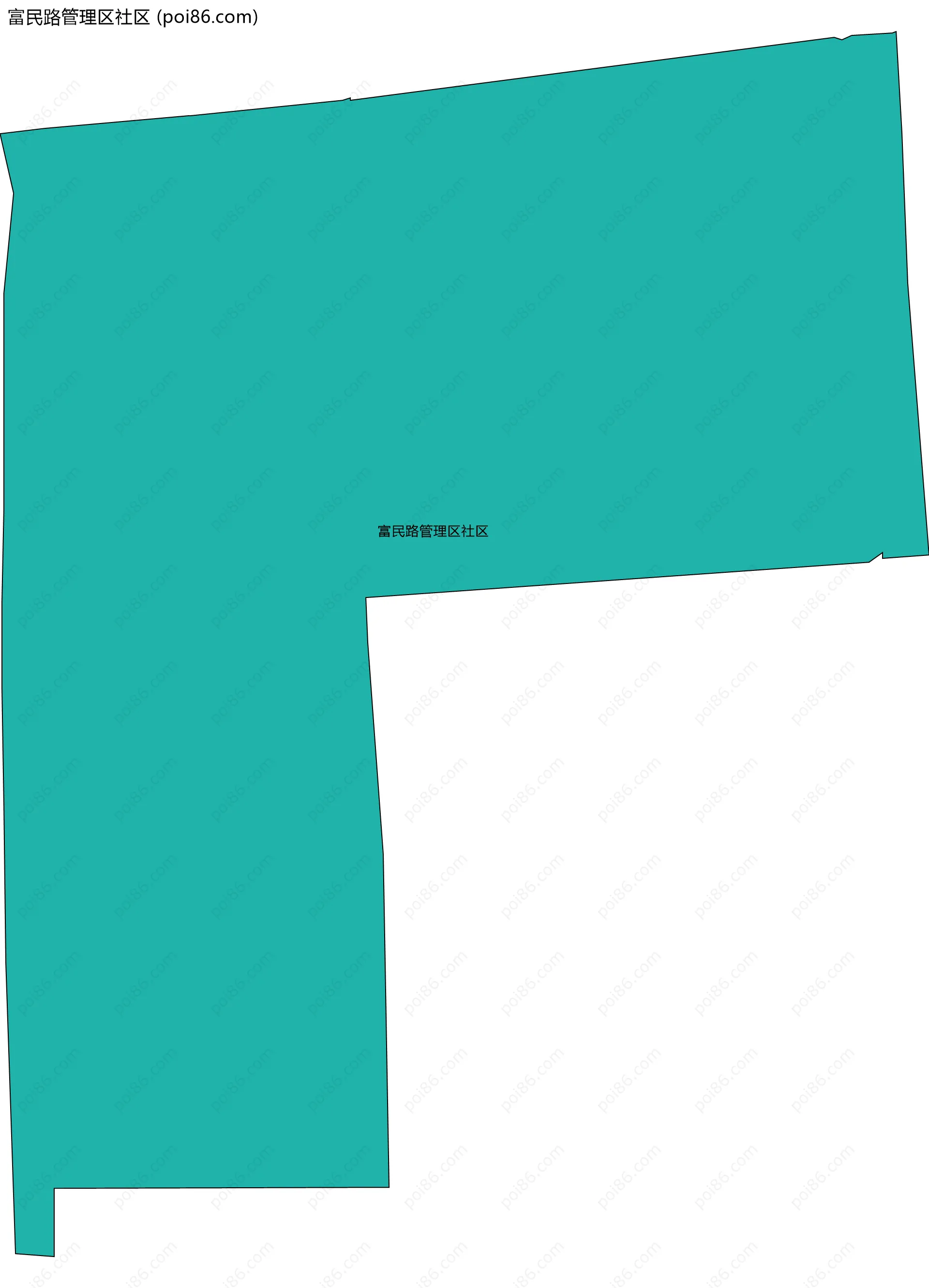 富民路管理区社区边界地图