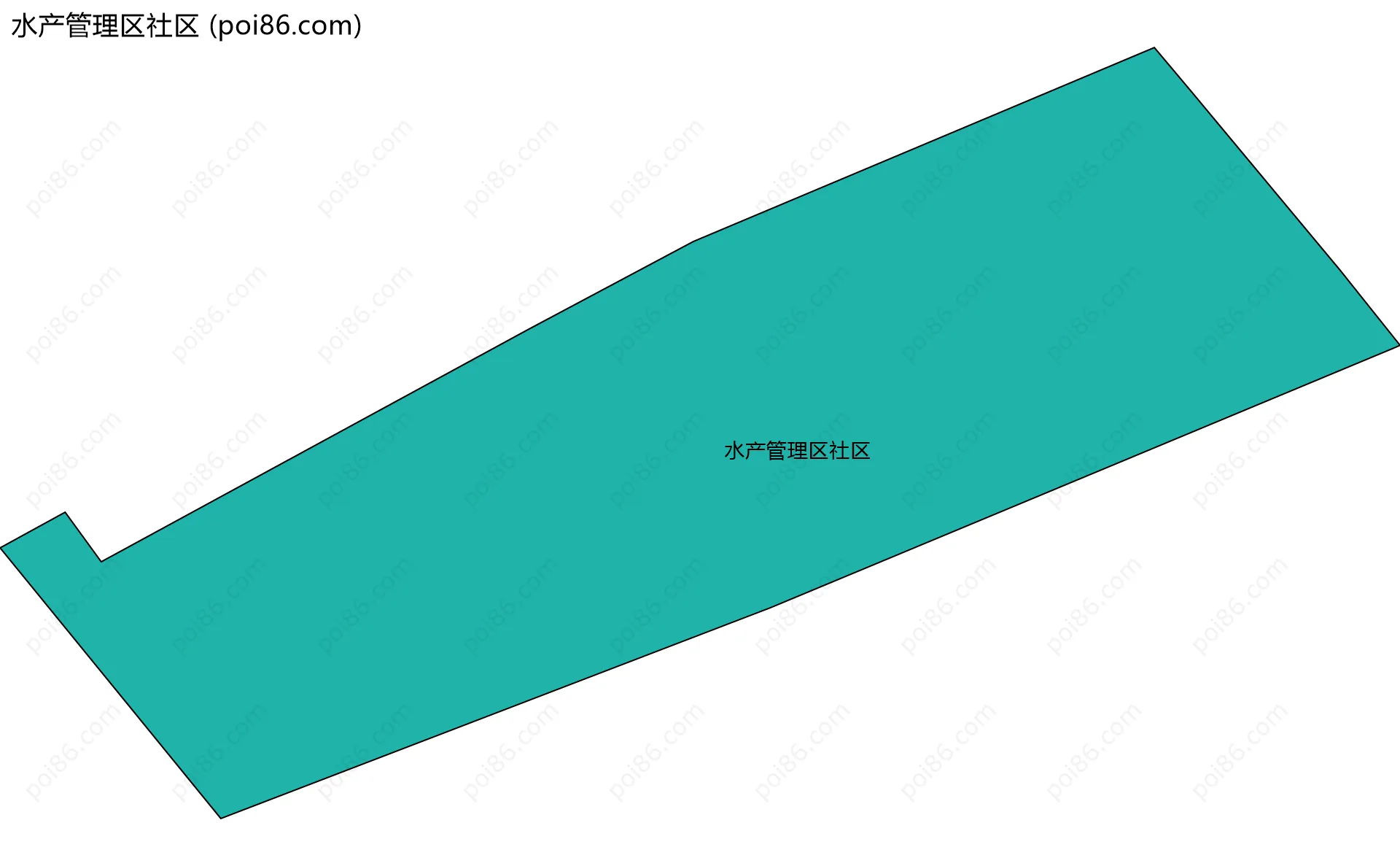 水产管理区社区边界地图
