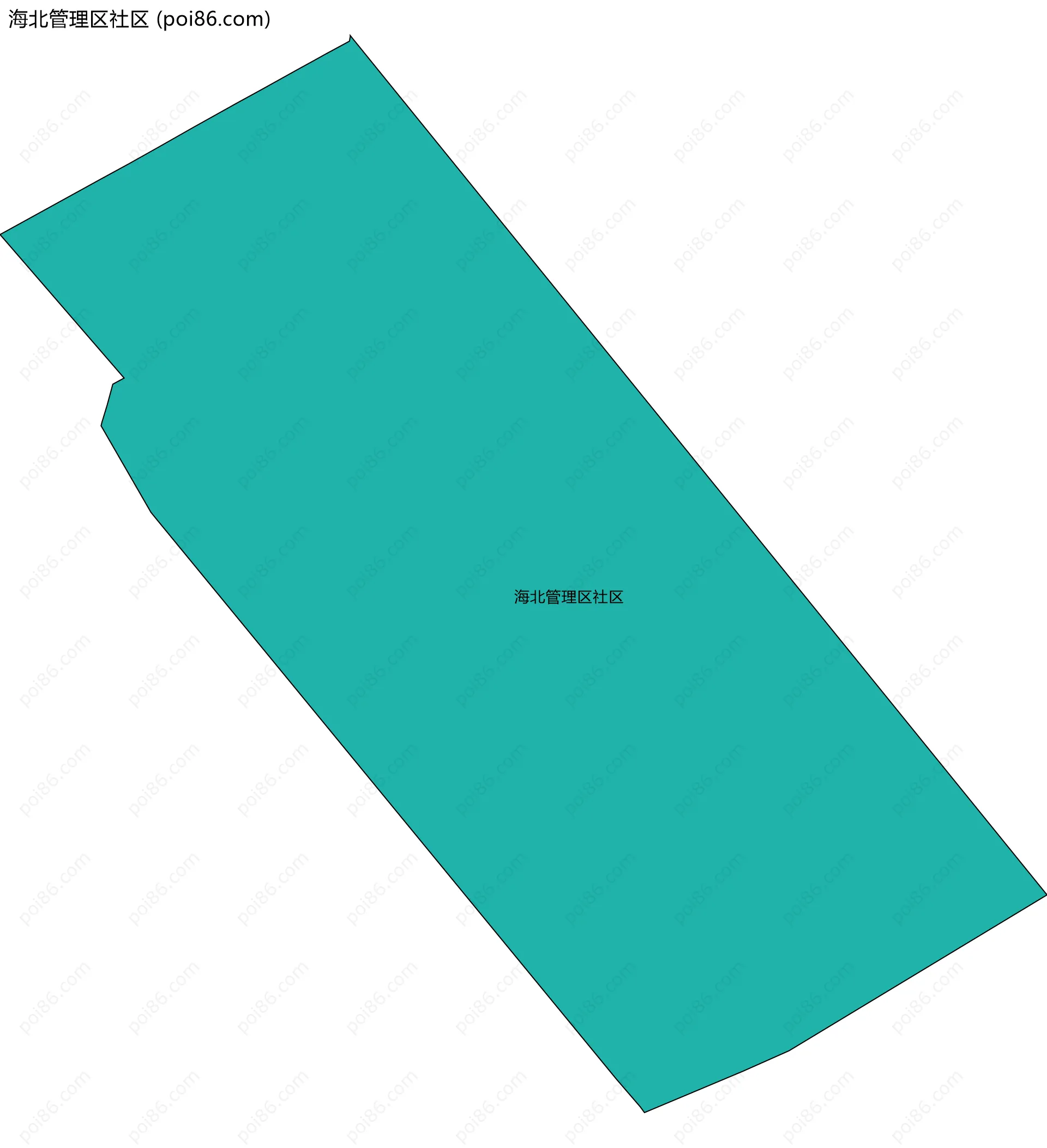 海北管理区社区边界地图