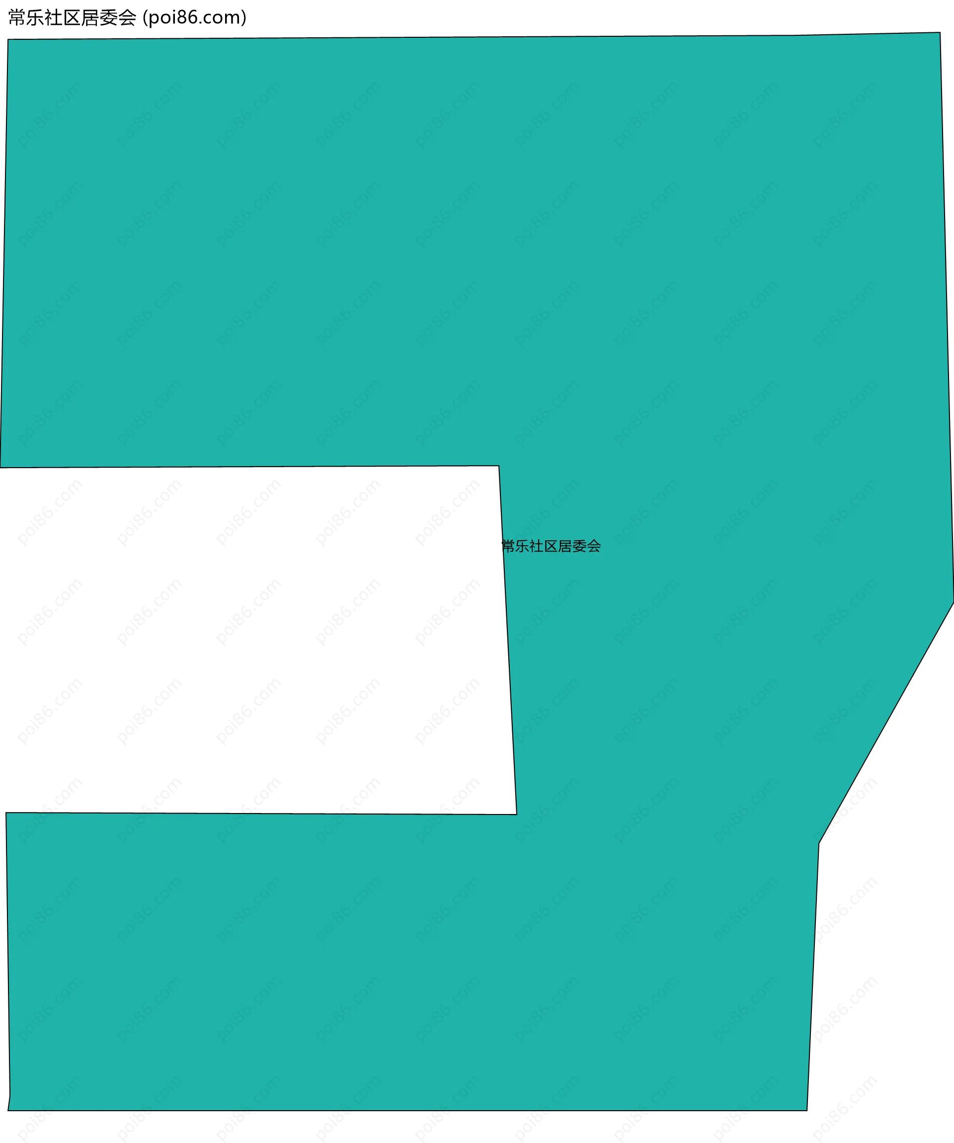常乐社区居委会边界地图