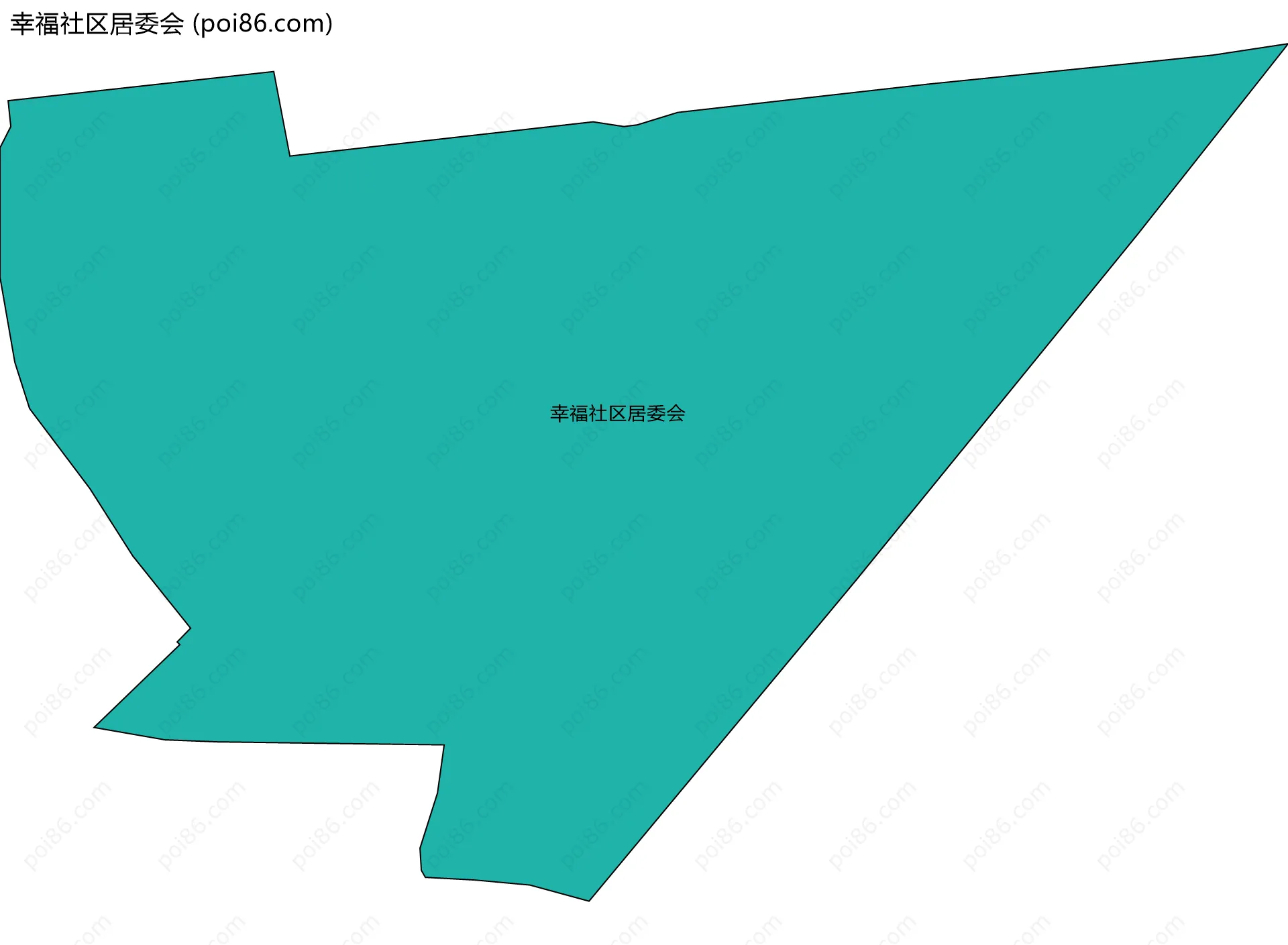 幸福社区居委会边界地图