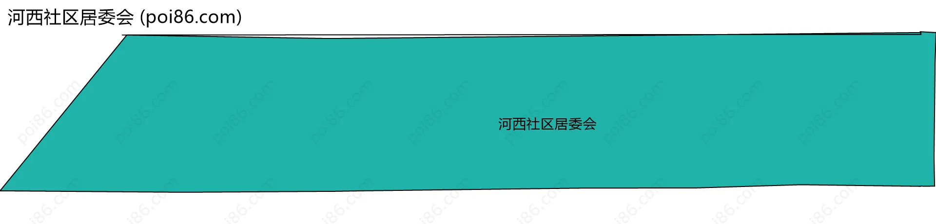 河西社区居委会边界地图