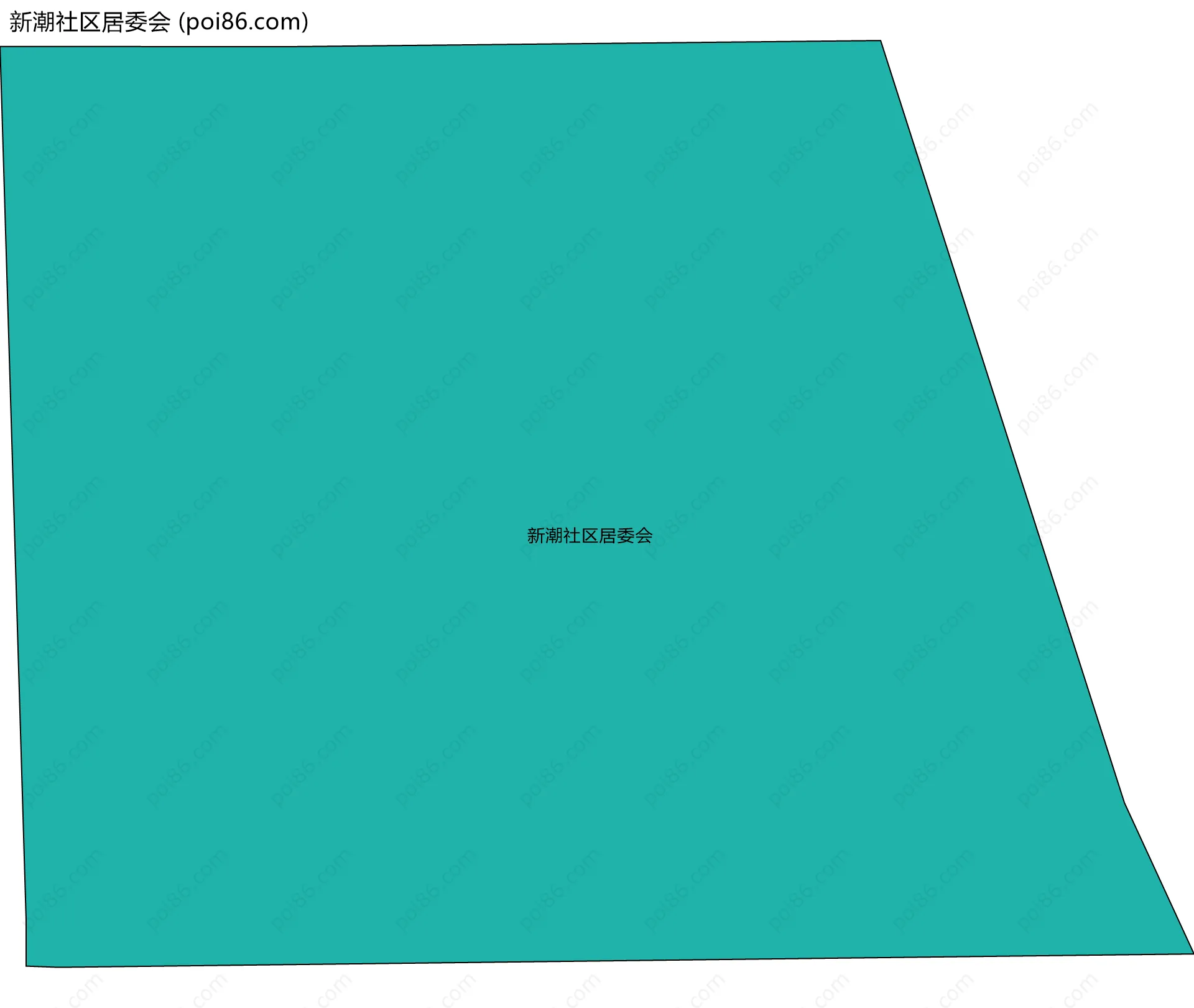 新潮社区居委会边界地图
