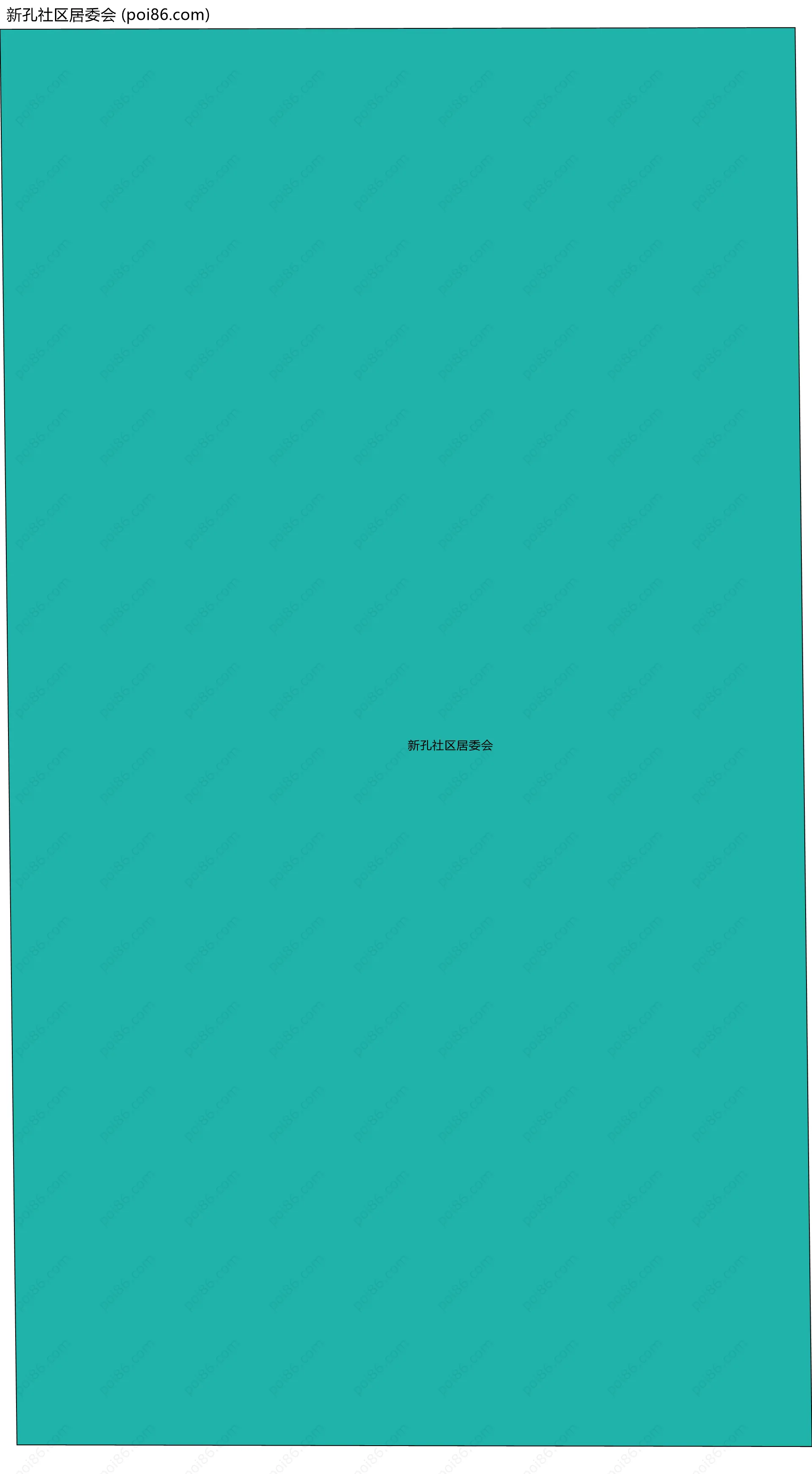 新孔社区居委会边界地图