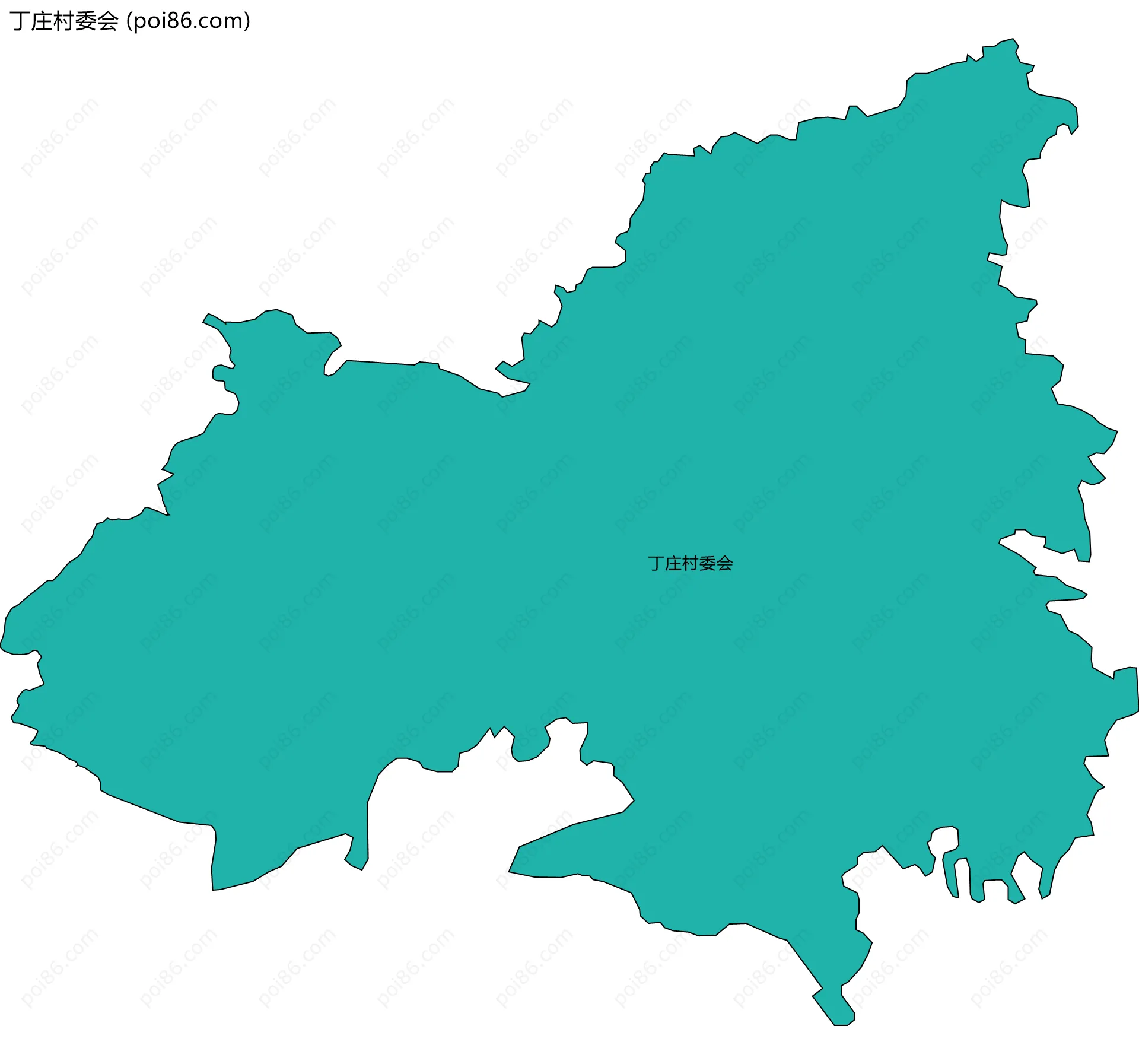 丁庄村委会边界地图