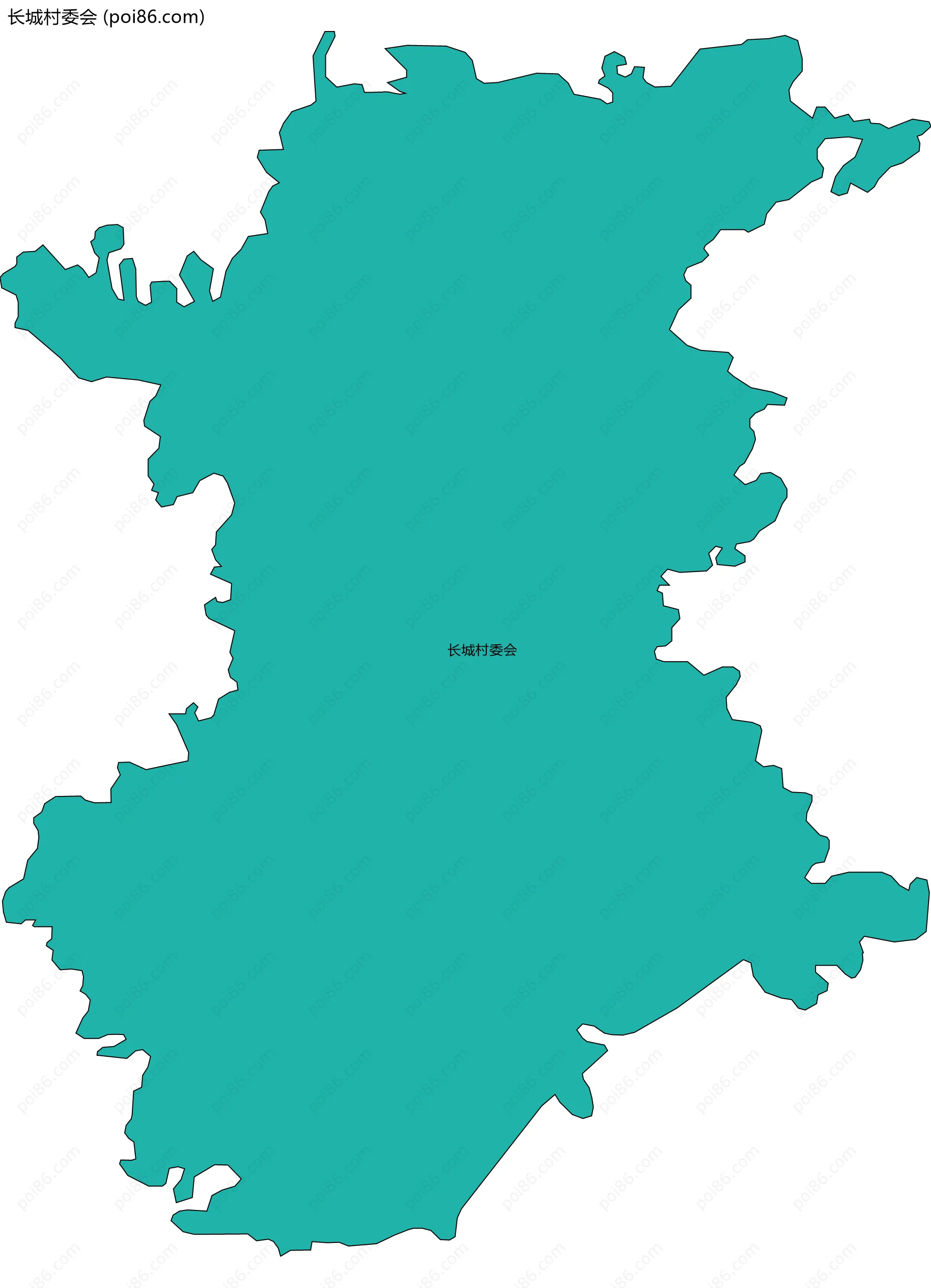 长城村委会边界地图