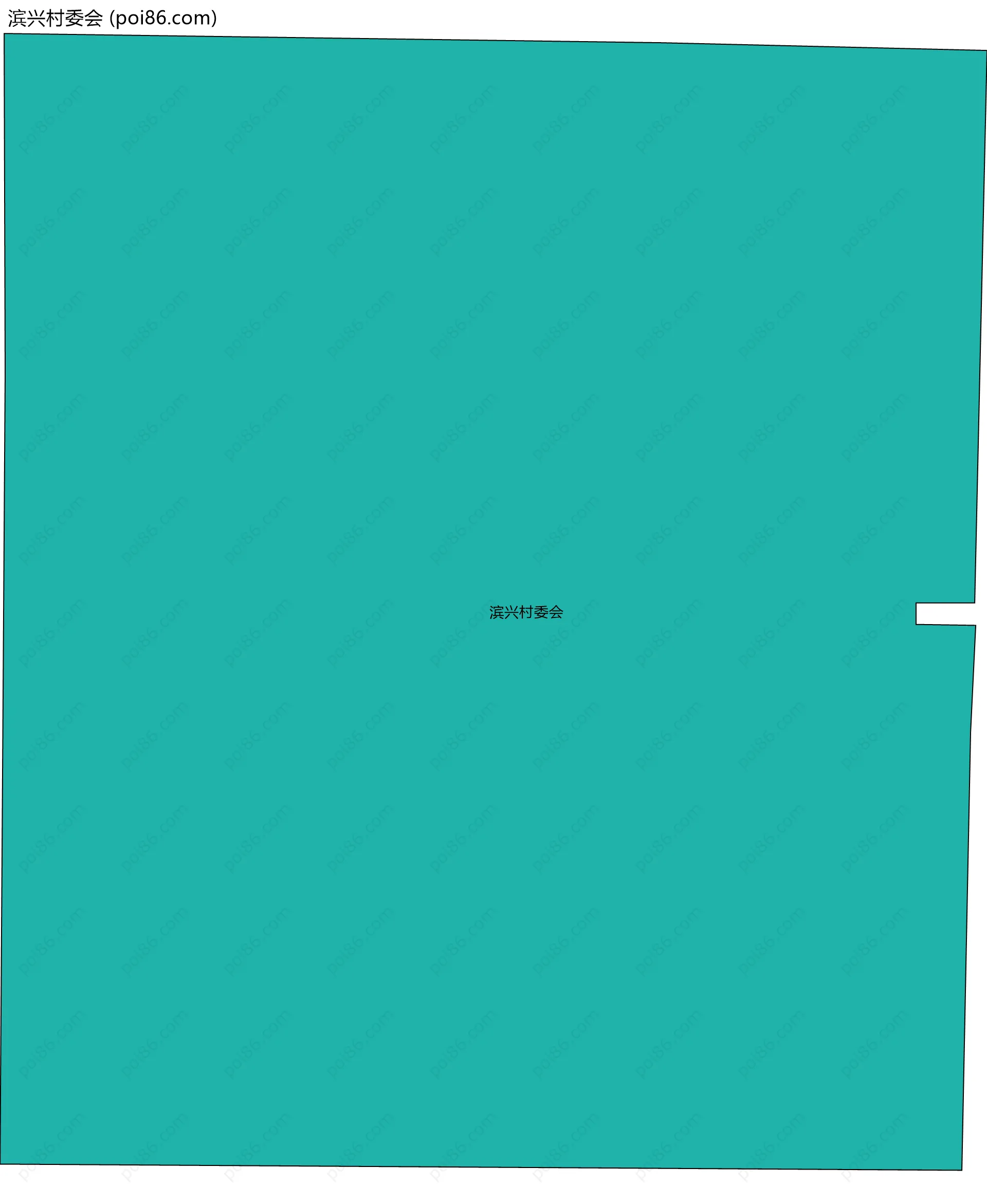 滨兴村委会边界地图