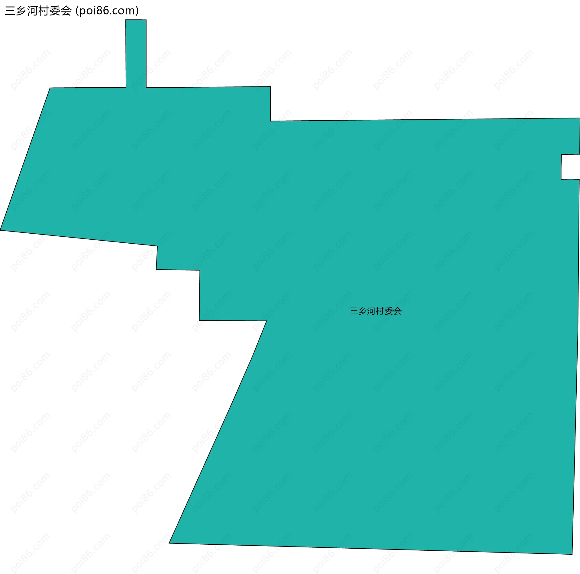 三乡河村委会边界地图