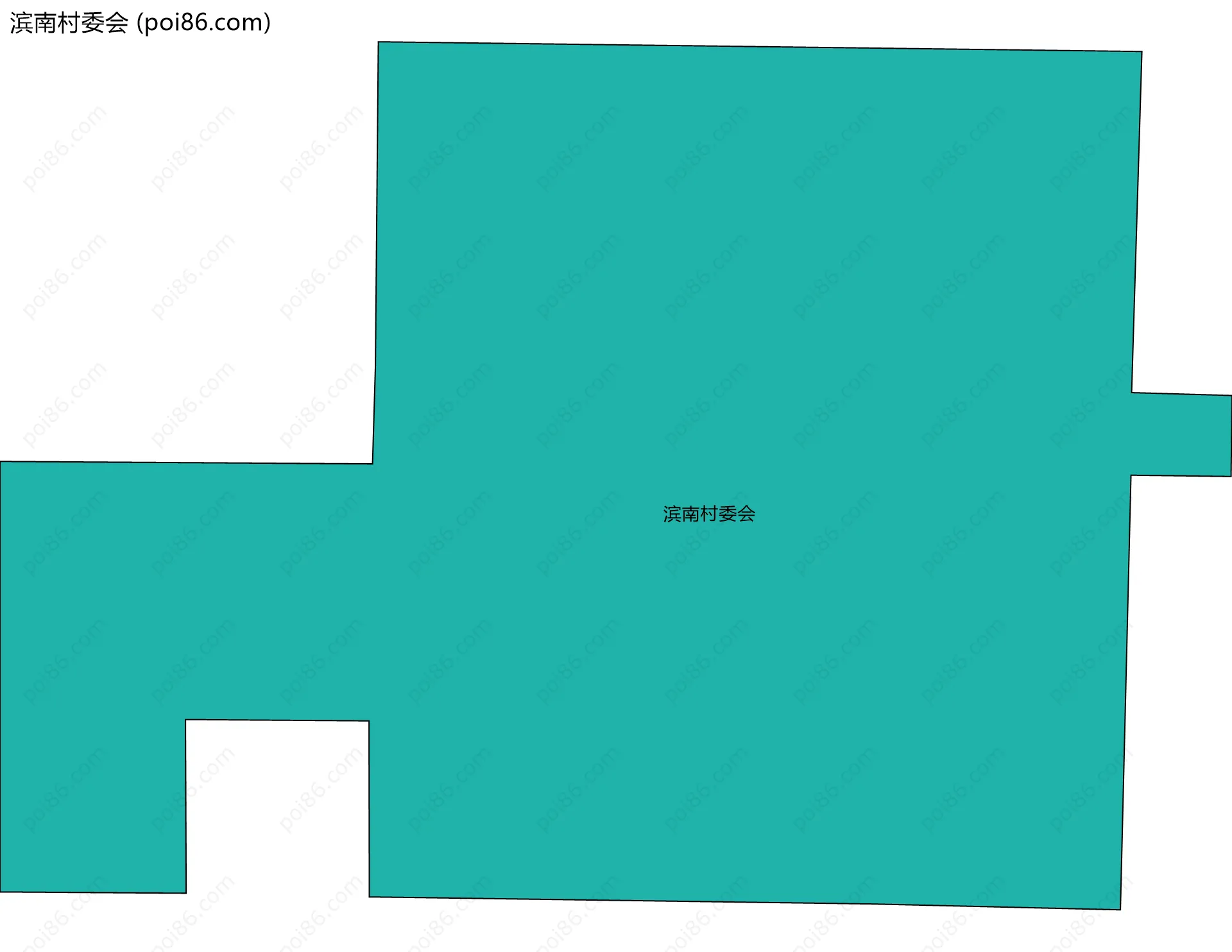 滨南村委会边界地图