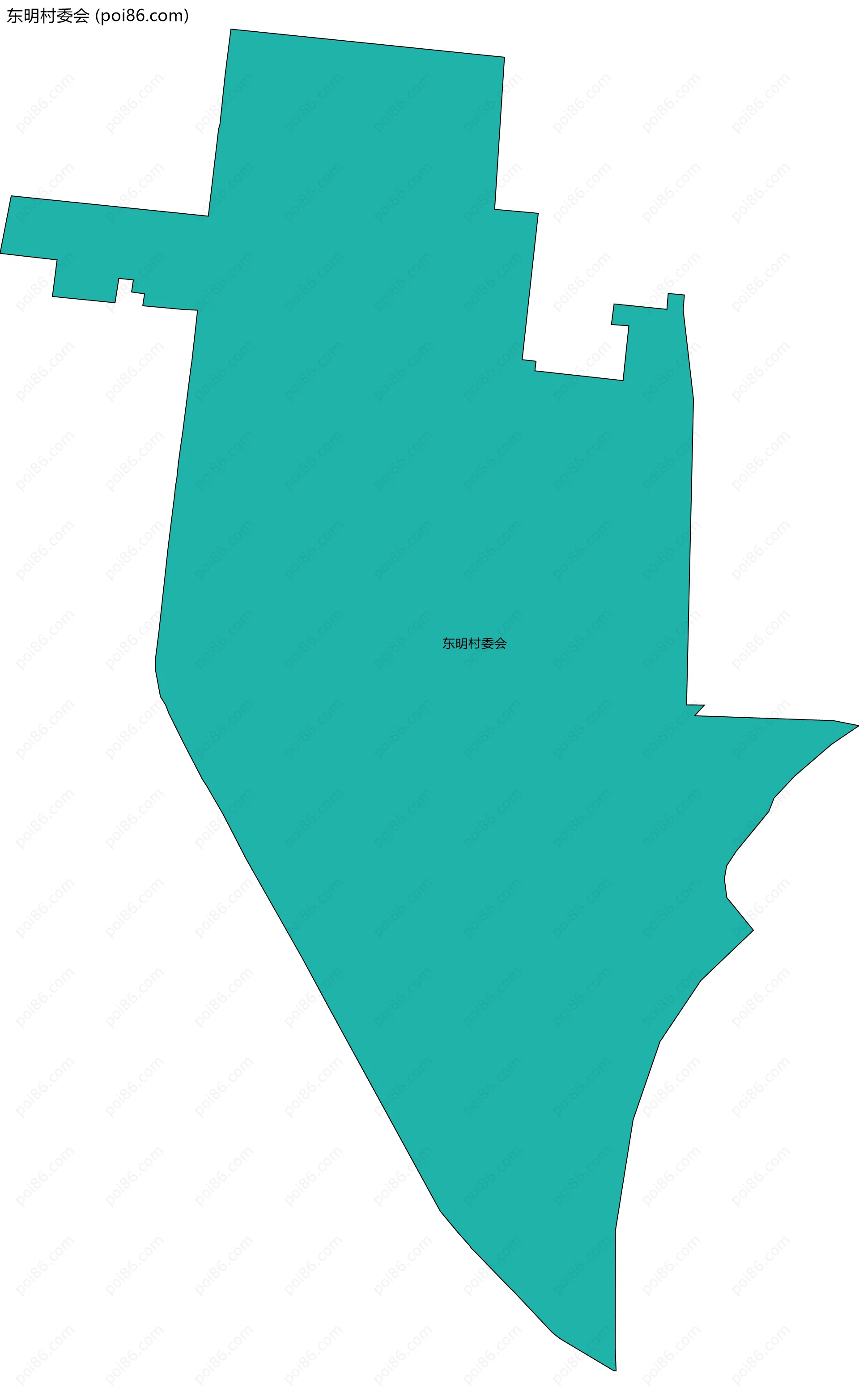 东明村委会边界地图