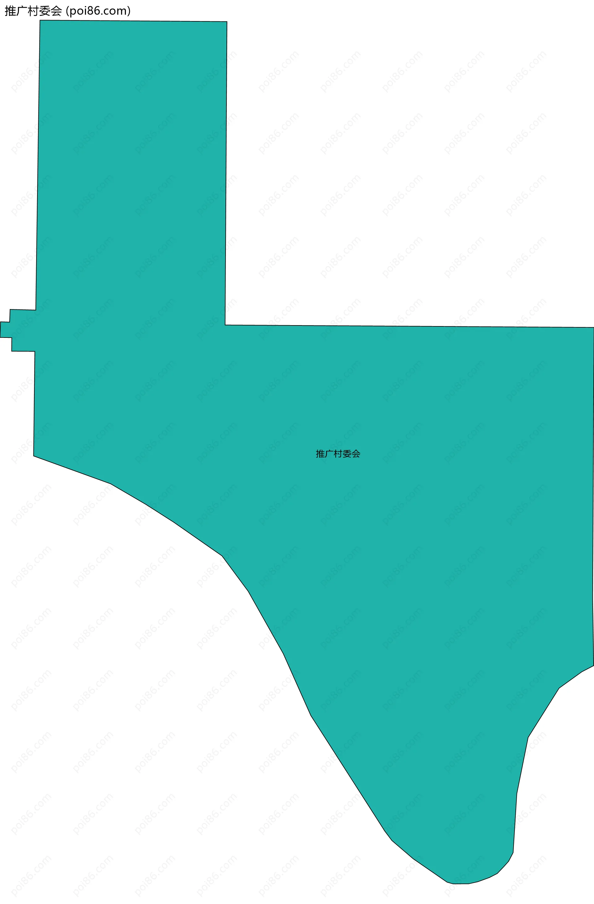 推广村委会边界地图
