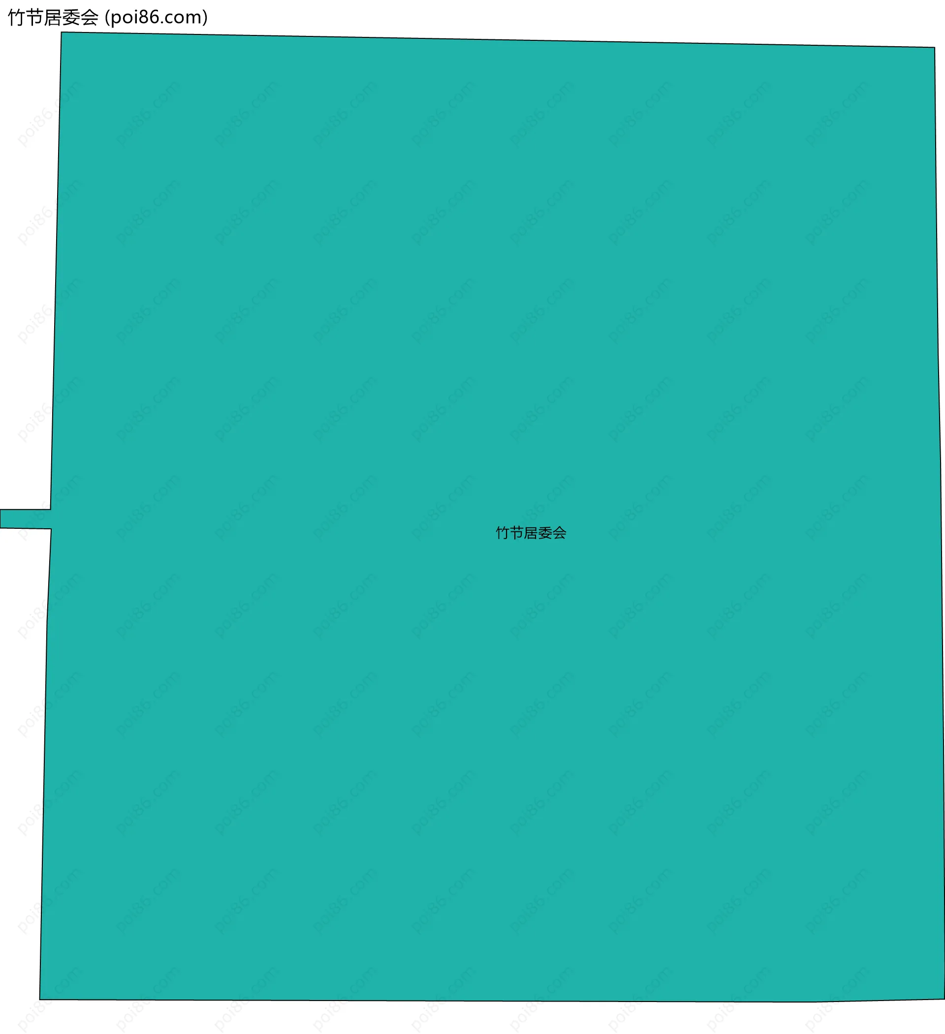 竹节居委会边界地图