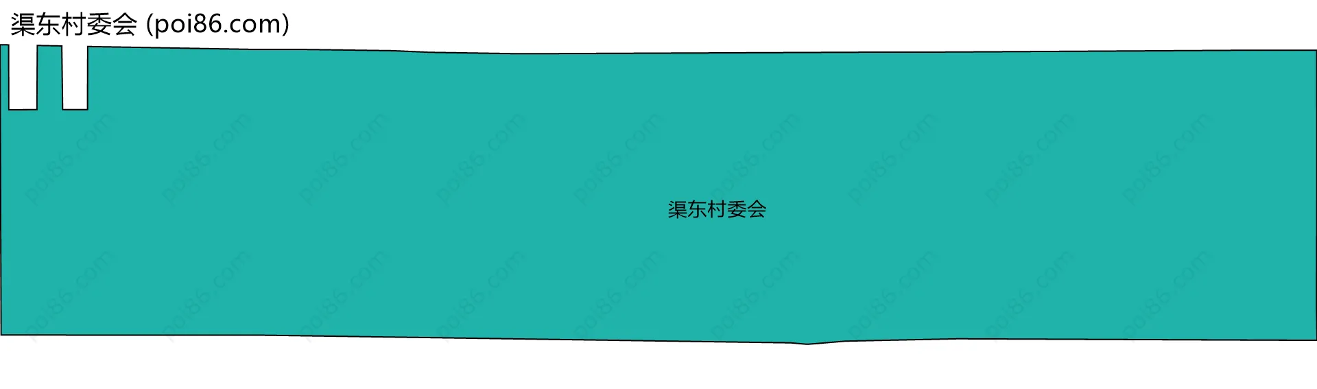 渠东村委会边界地图