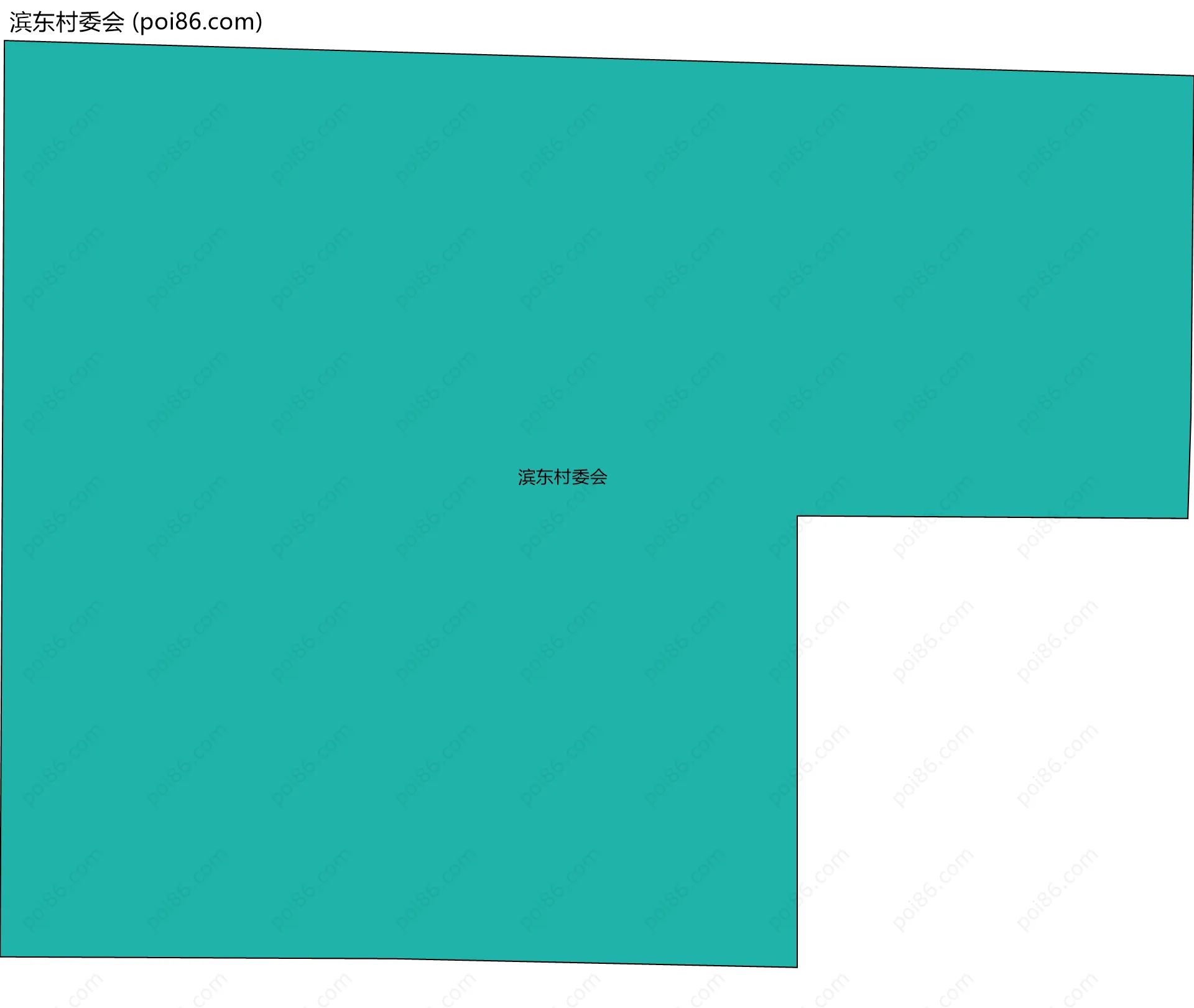 滨东村委会边界地图