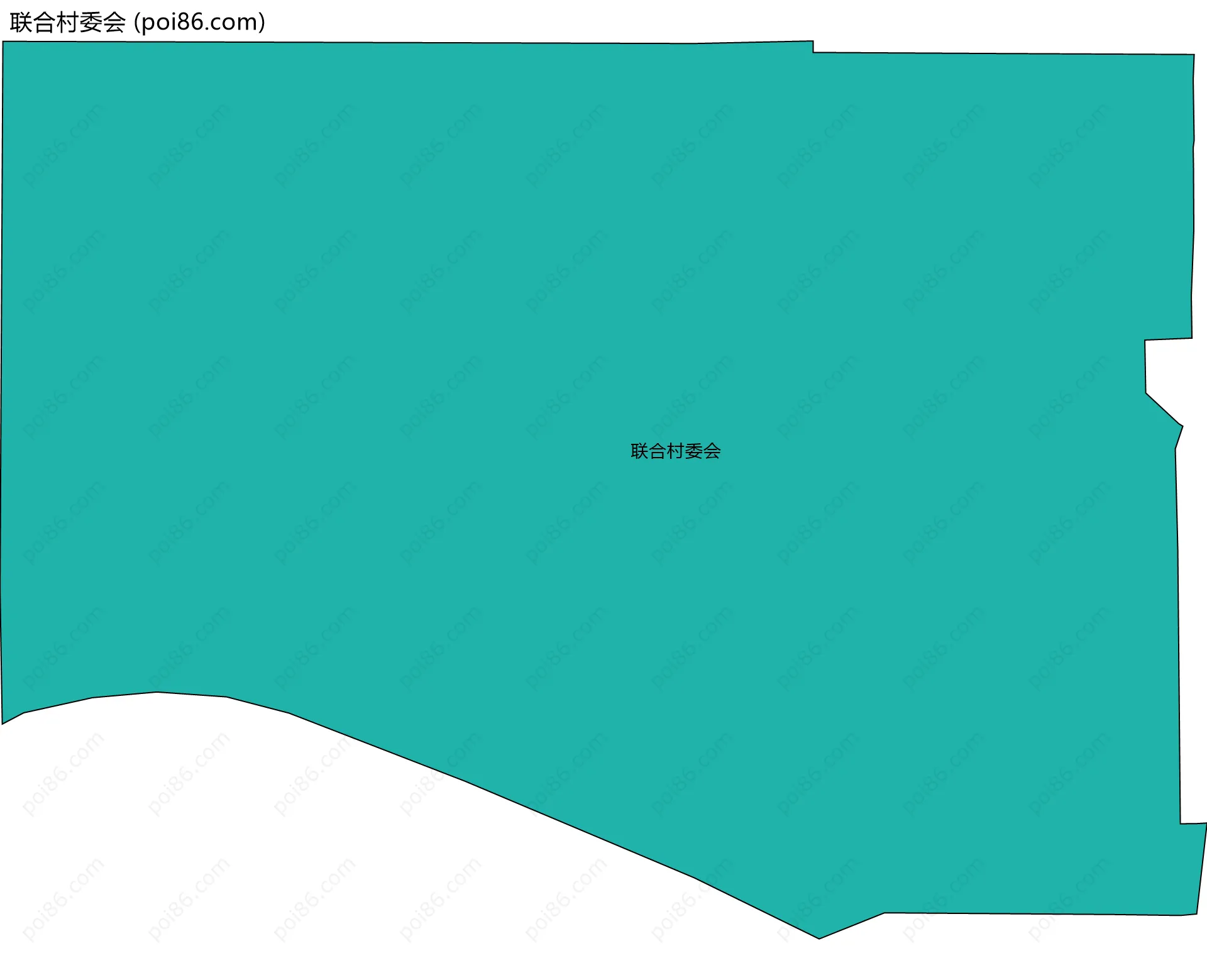 联合村委会边界地图