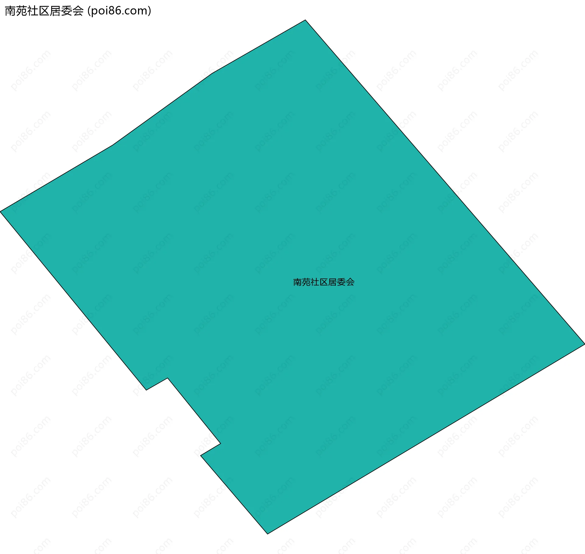 南苑社区居委会边界地图