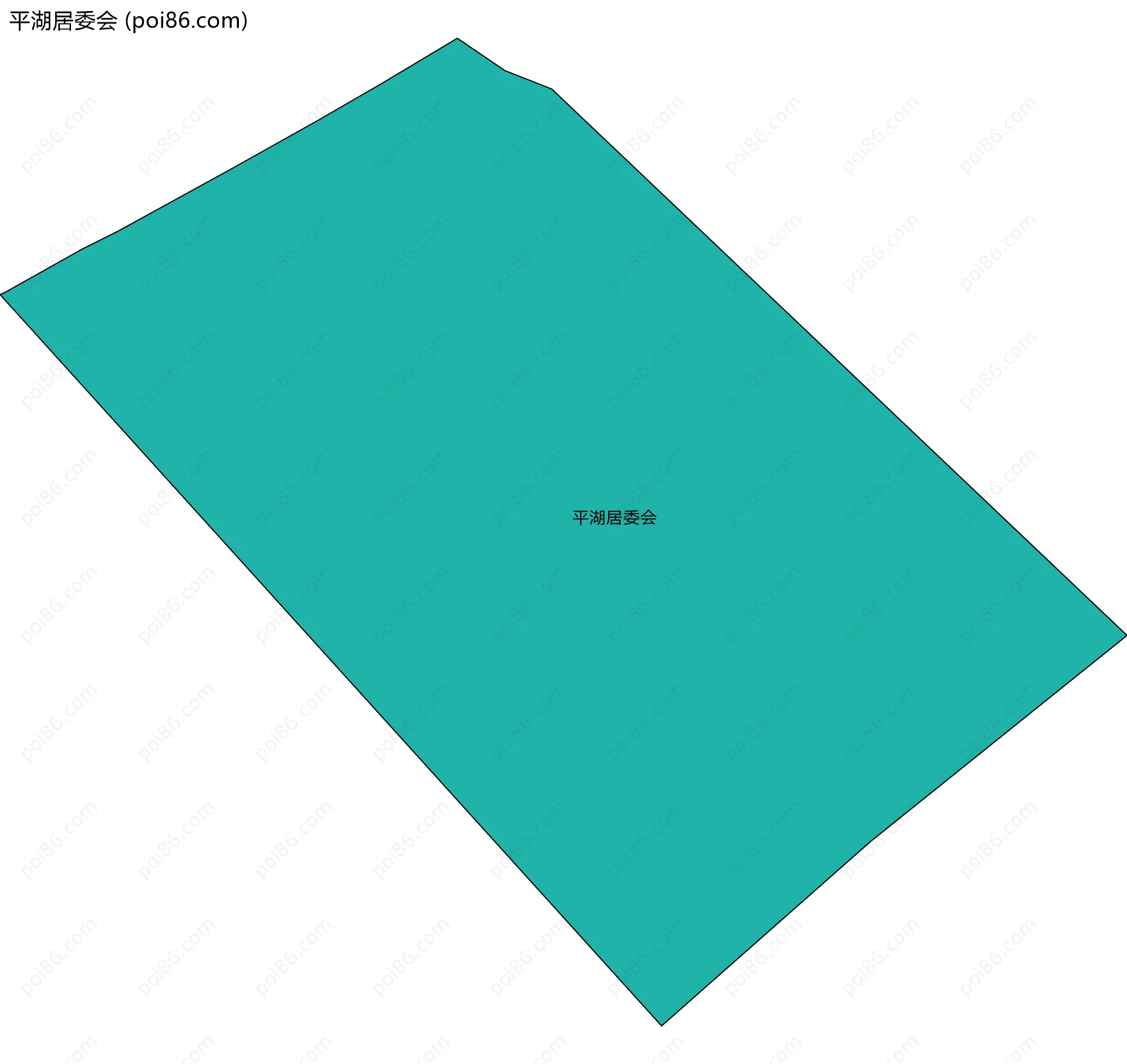 平湖居委会边界地图