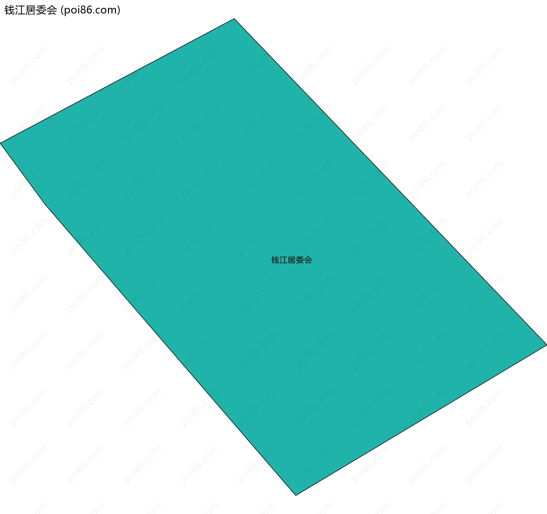钱江居委会边界地图
