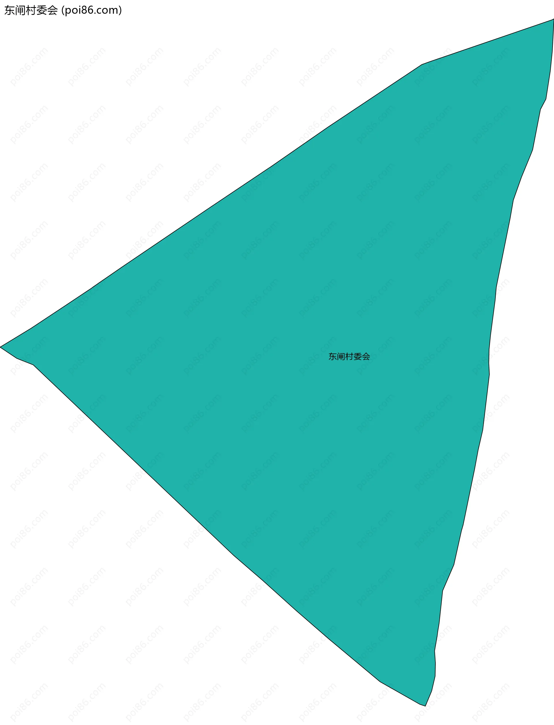 东闸村委会边界地图