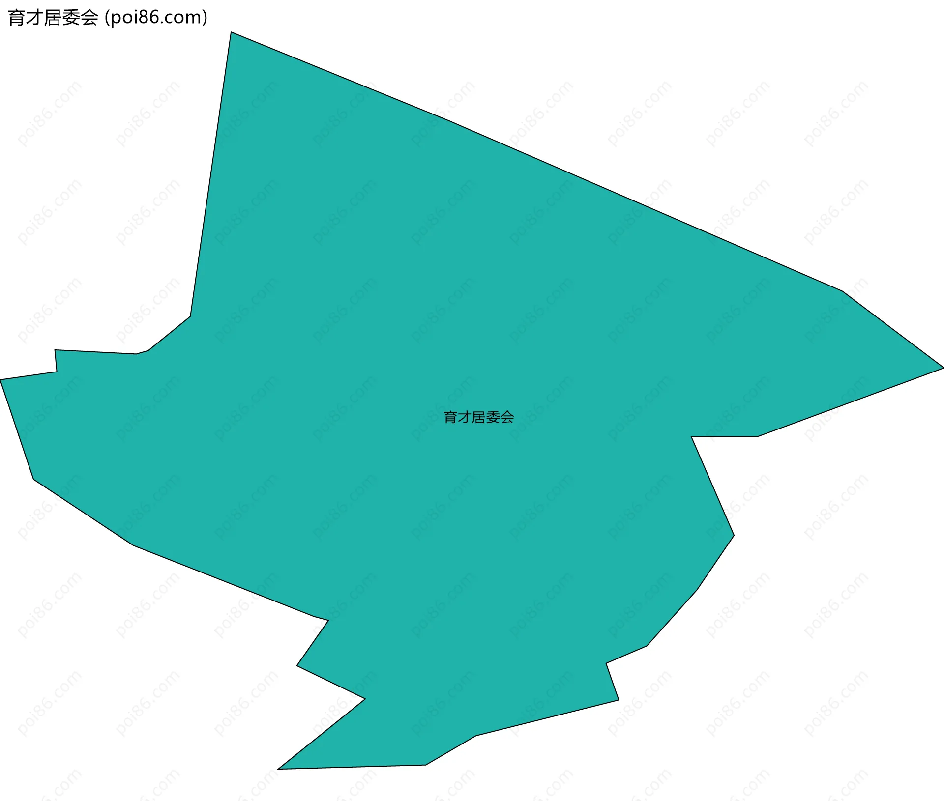 育才居委会边界地图