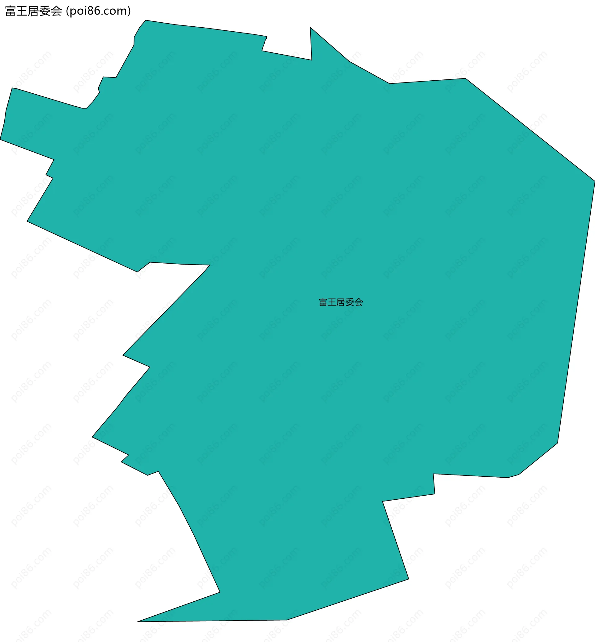 富王居委会边界地图