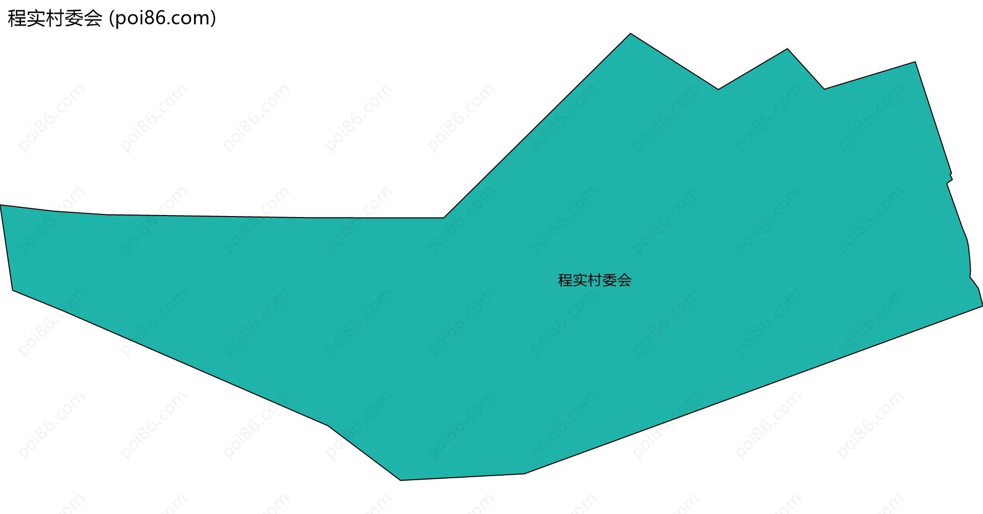 程实村委会边界地图