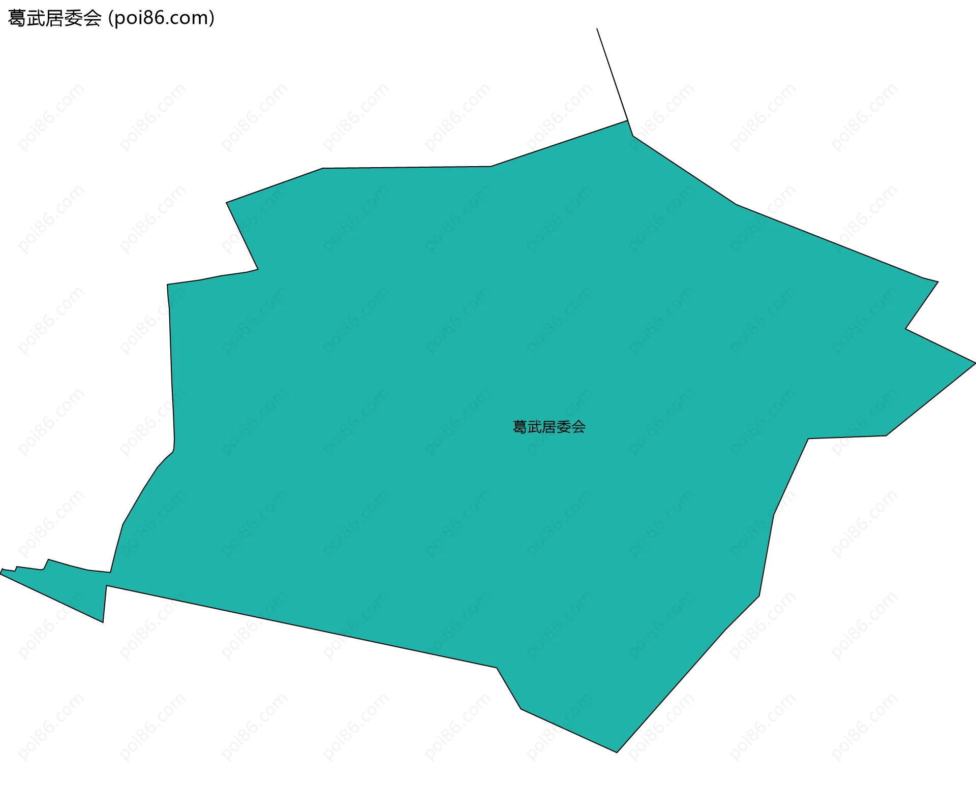 葛武居委会边界地图