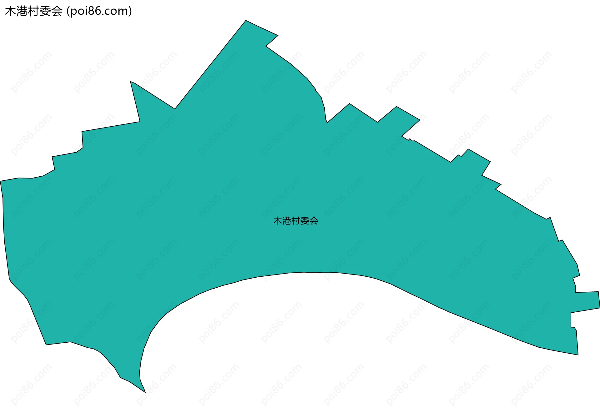 木港村委会边界地图