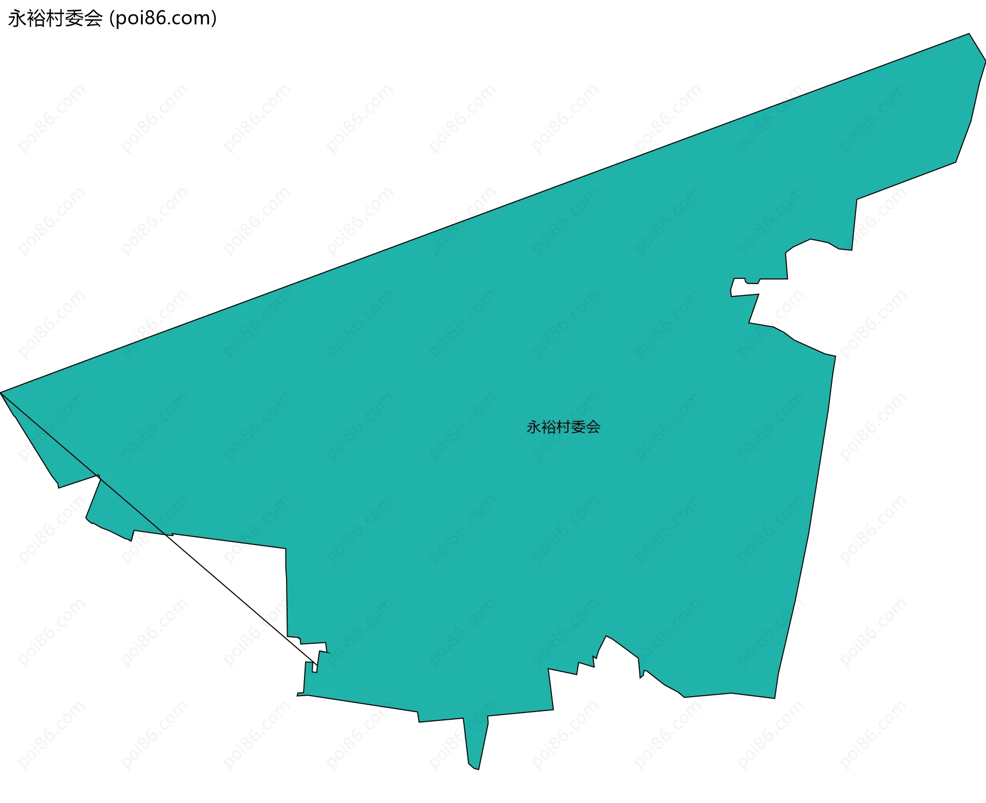 永裕村委会边界地图