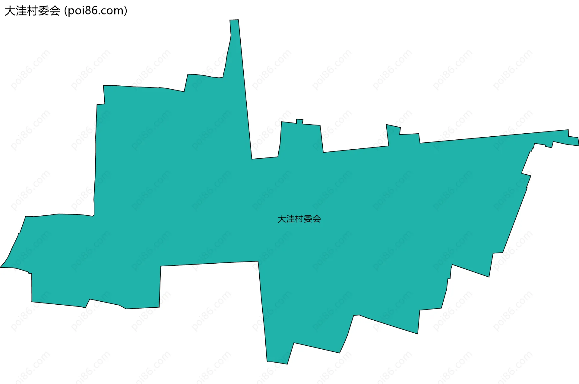 大洼村委会边界地图