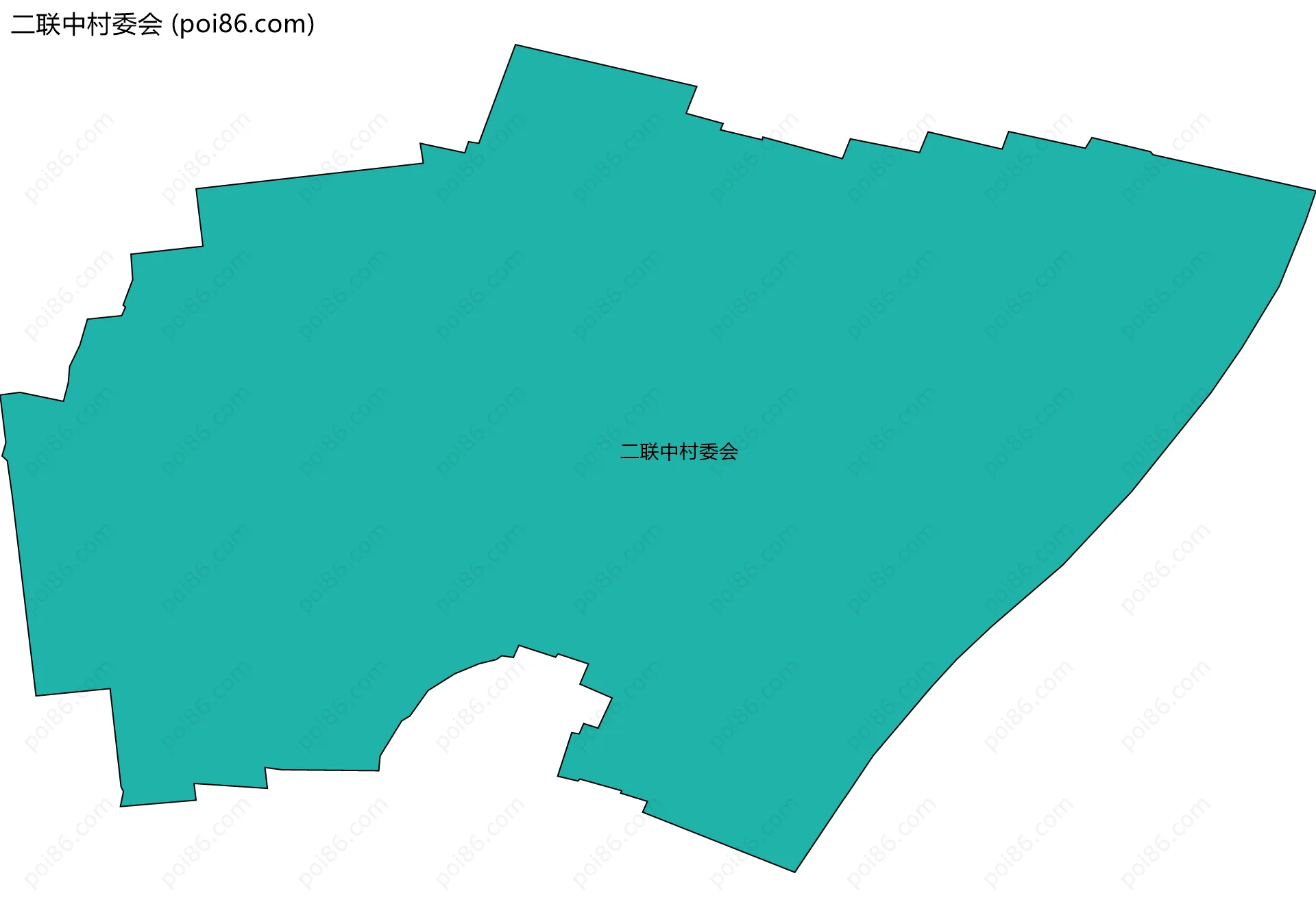 二联中村委会边界地图