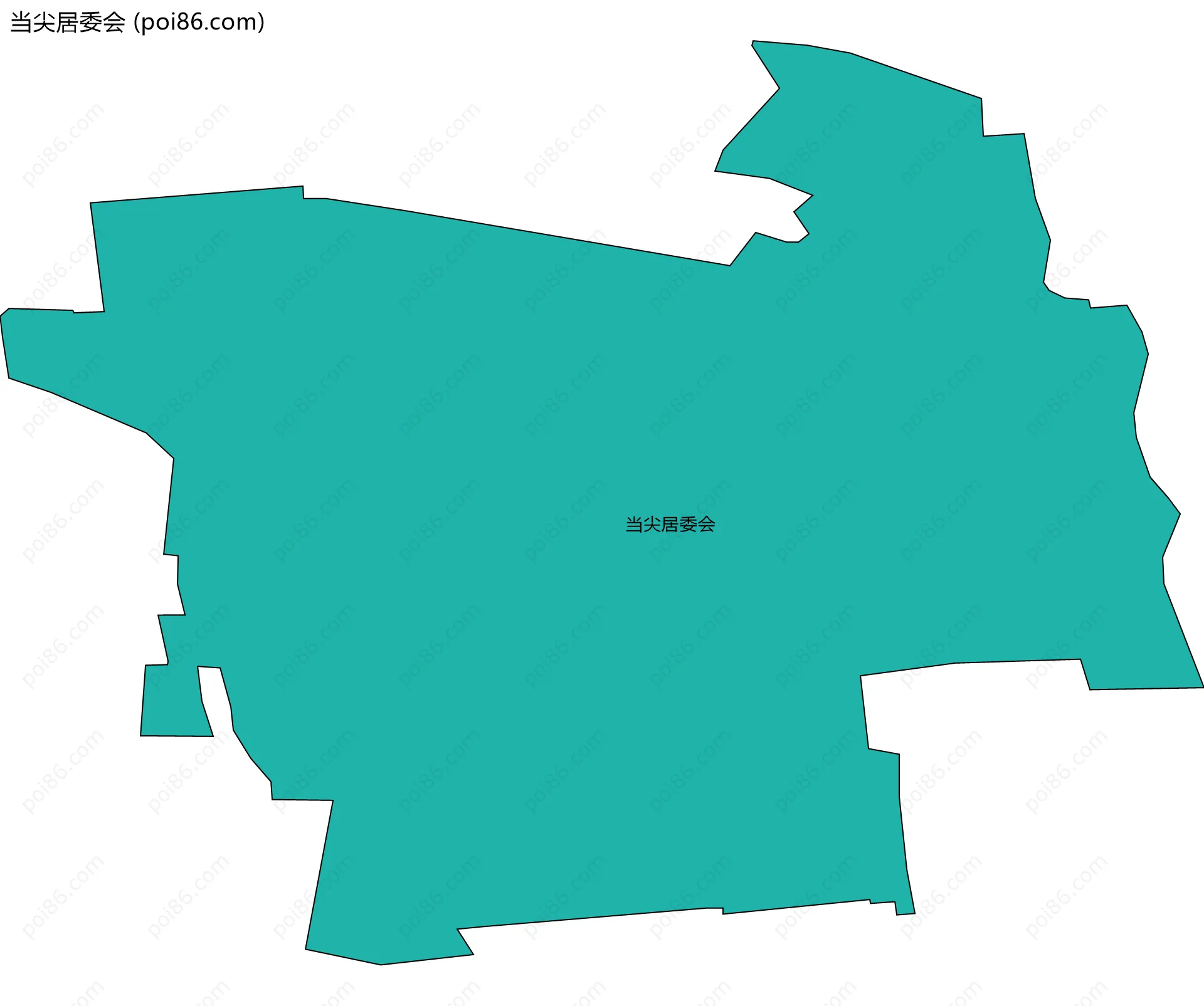 当尖居委会边界地图