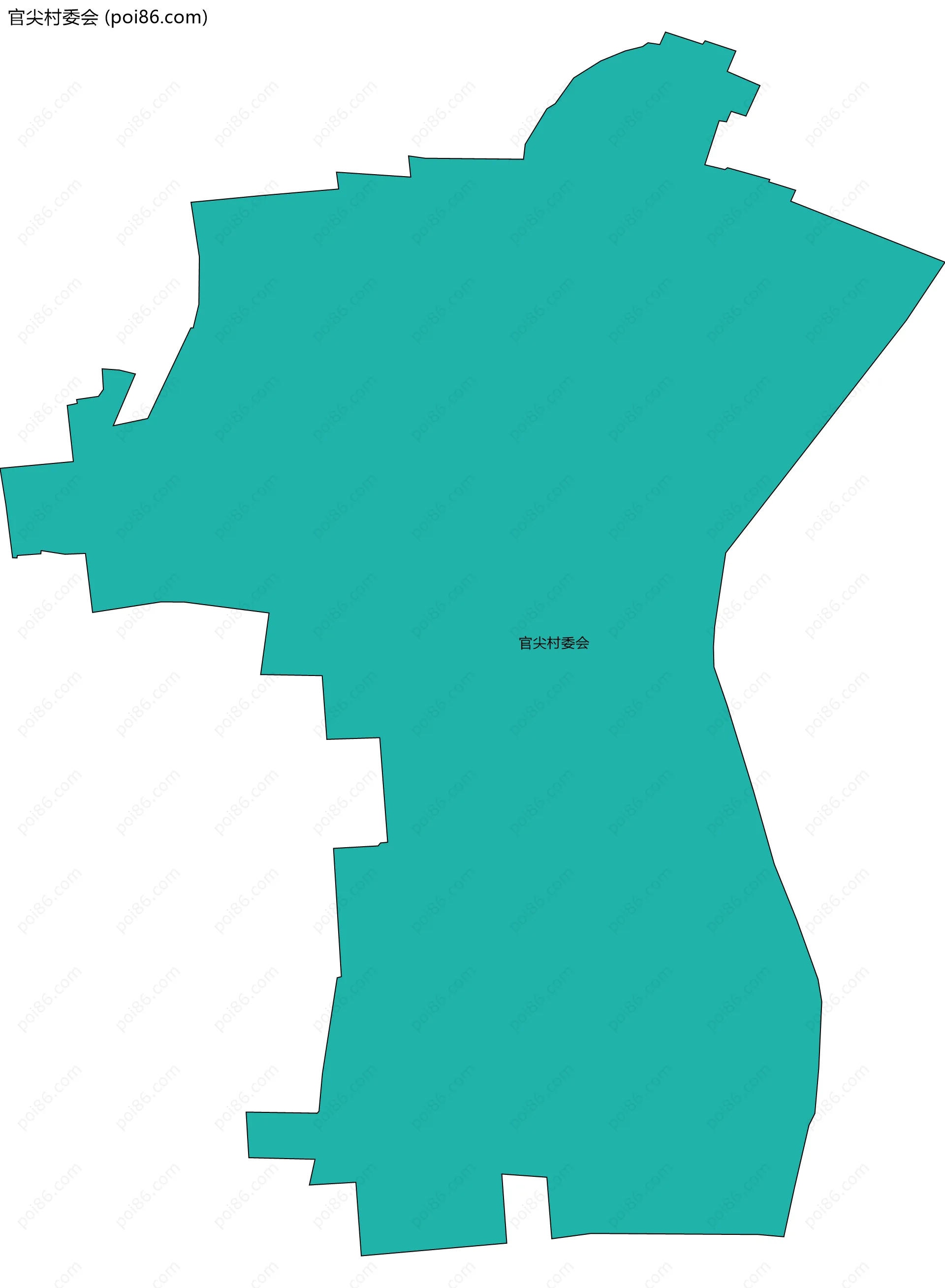 官尖村委会边界地图