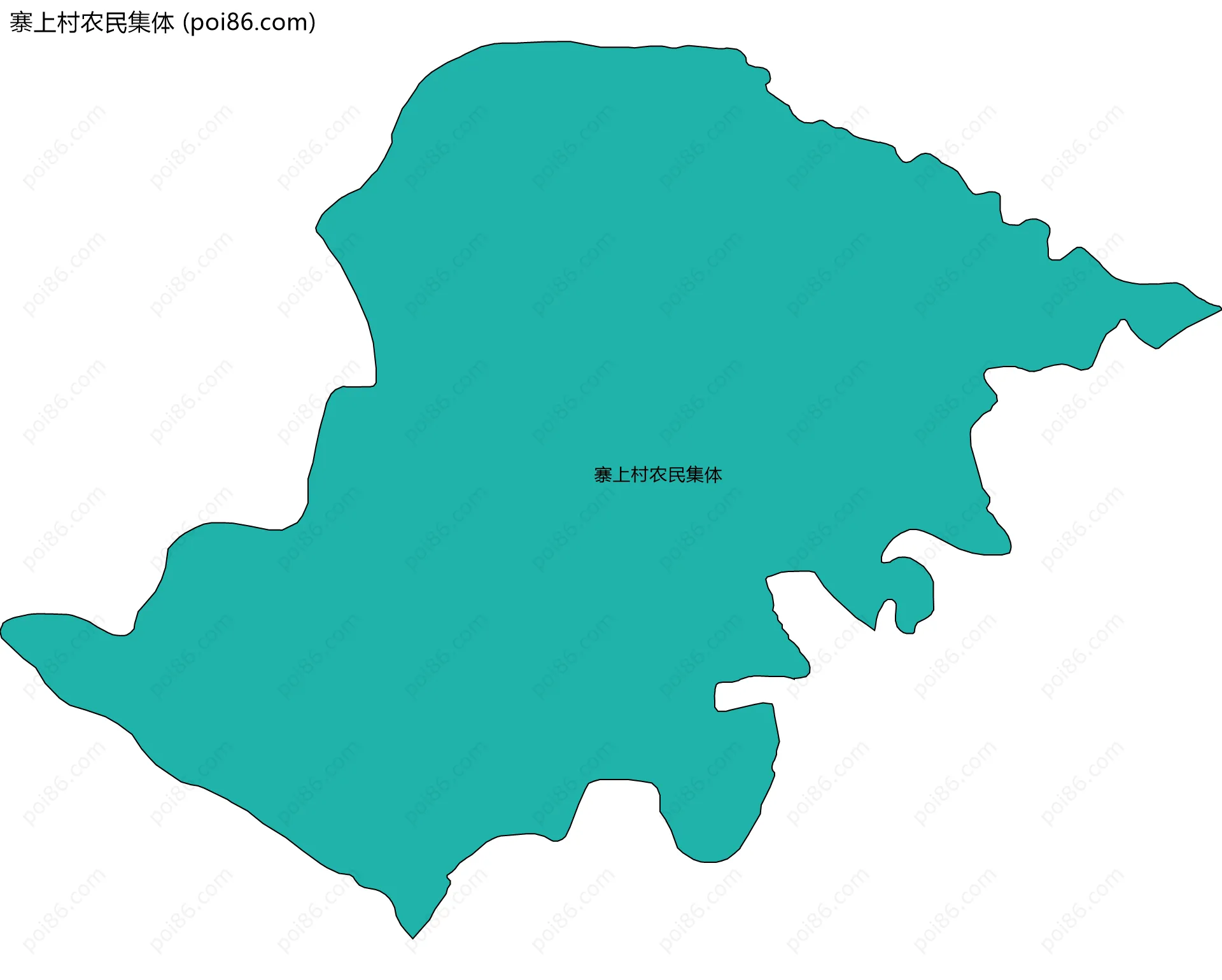 寨上村农民集体边界地图