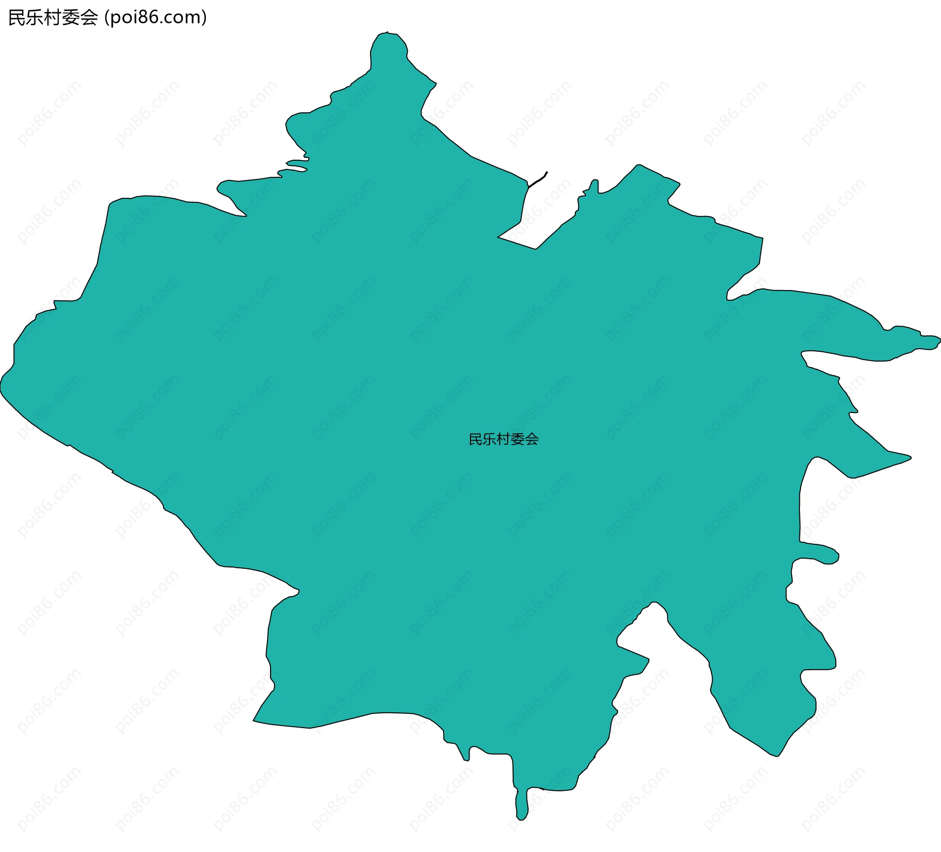 民乐村委会边界地图