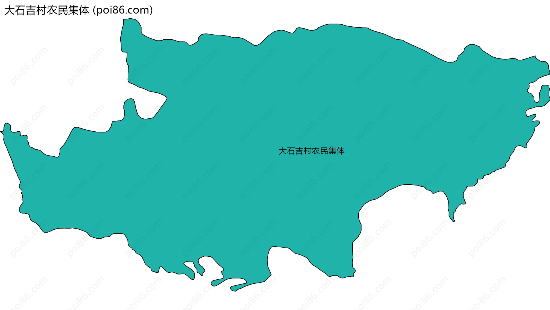 大石吉村农民集体边界地图