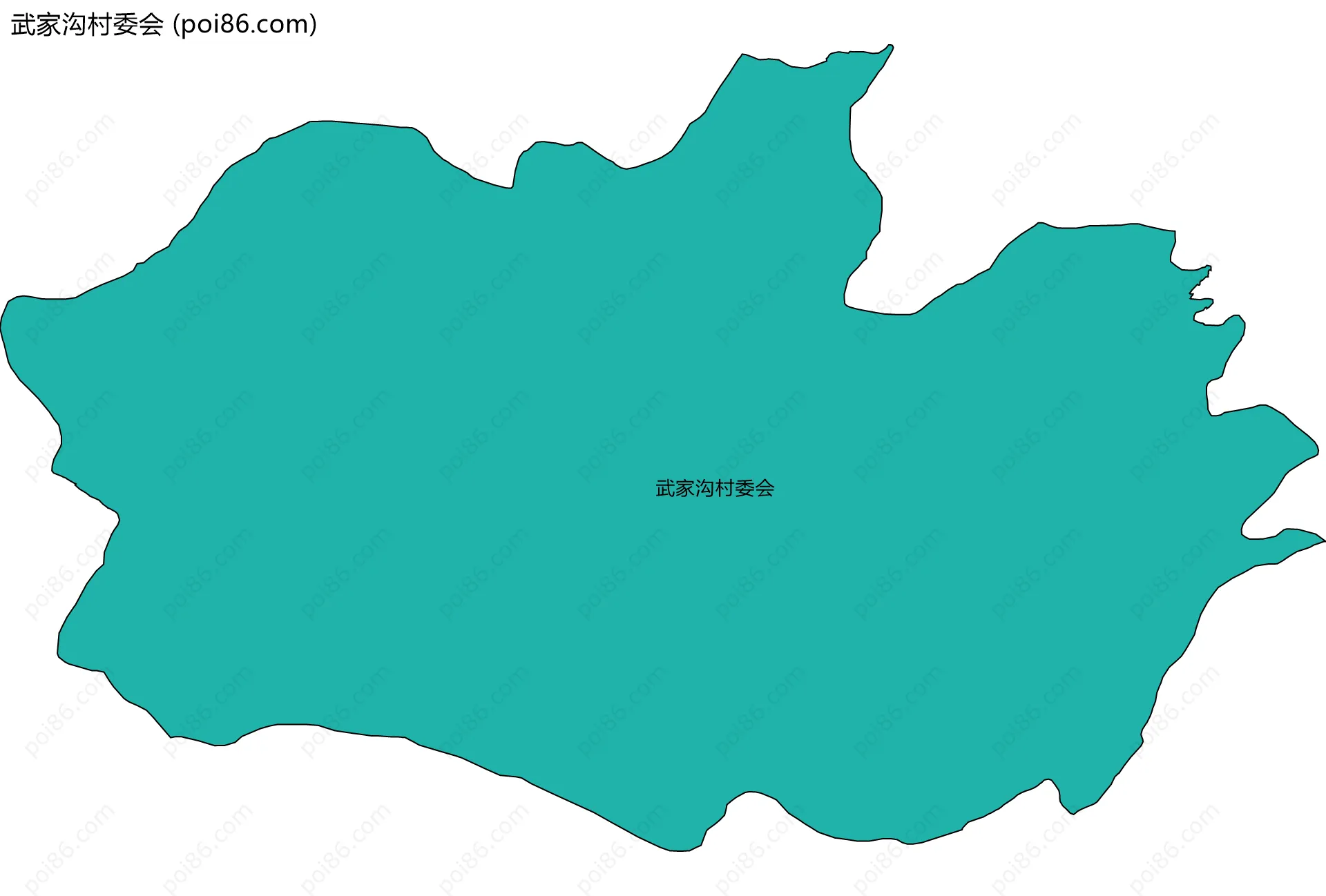 武家沟村委会边界地图