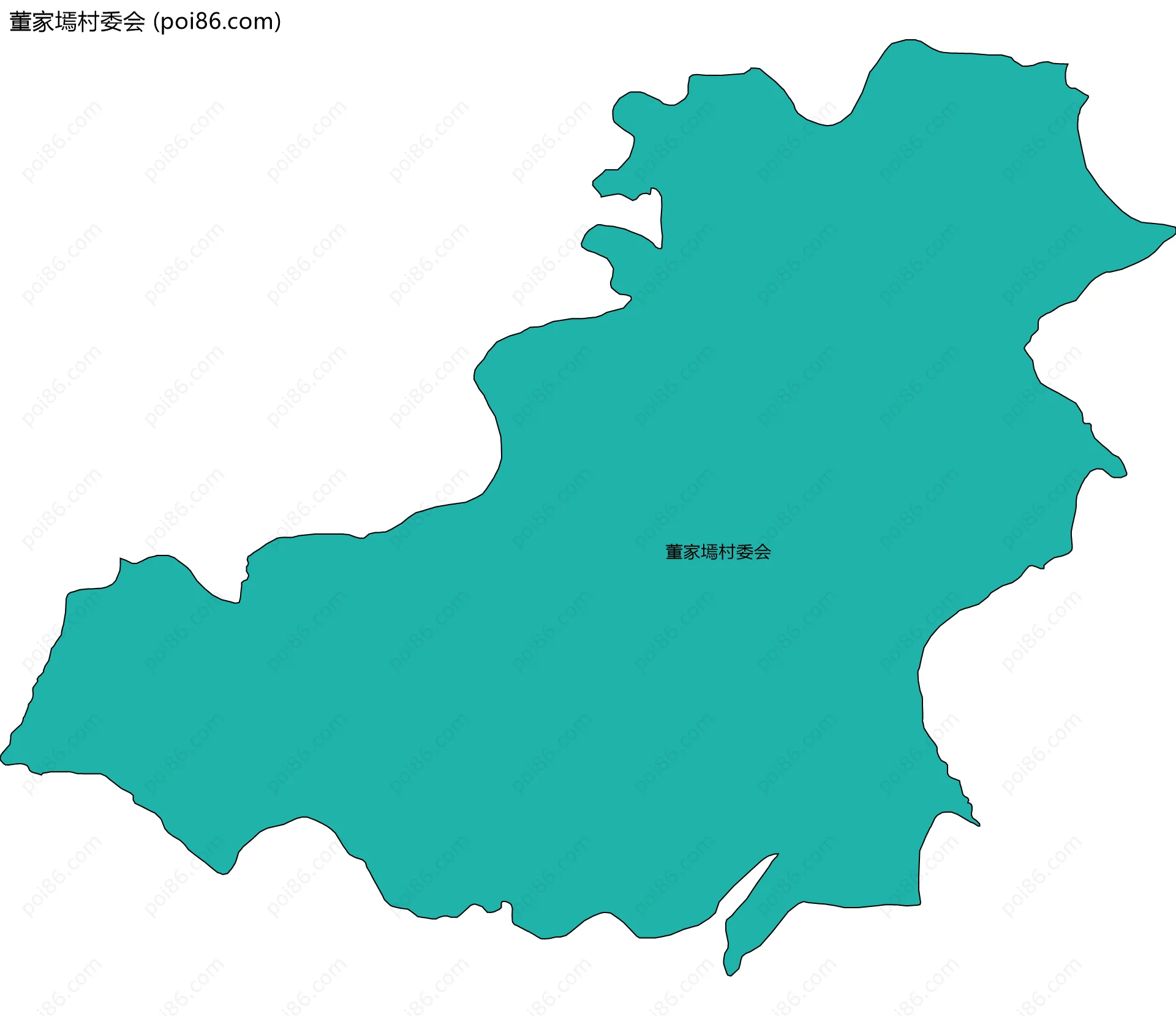 董家墕村委会边界地图