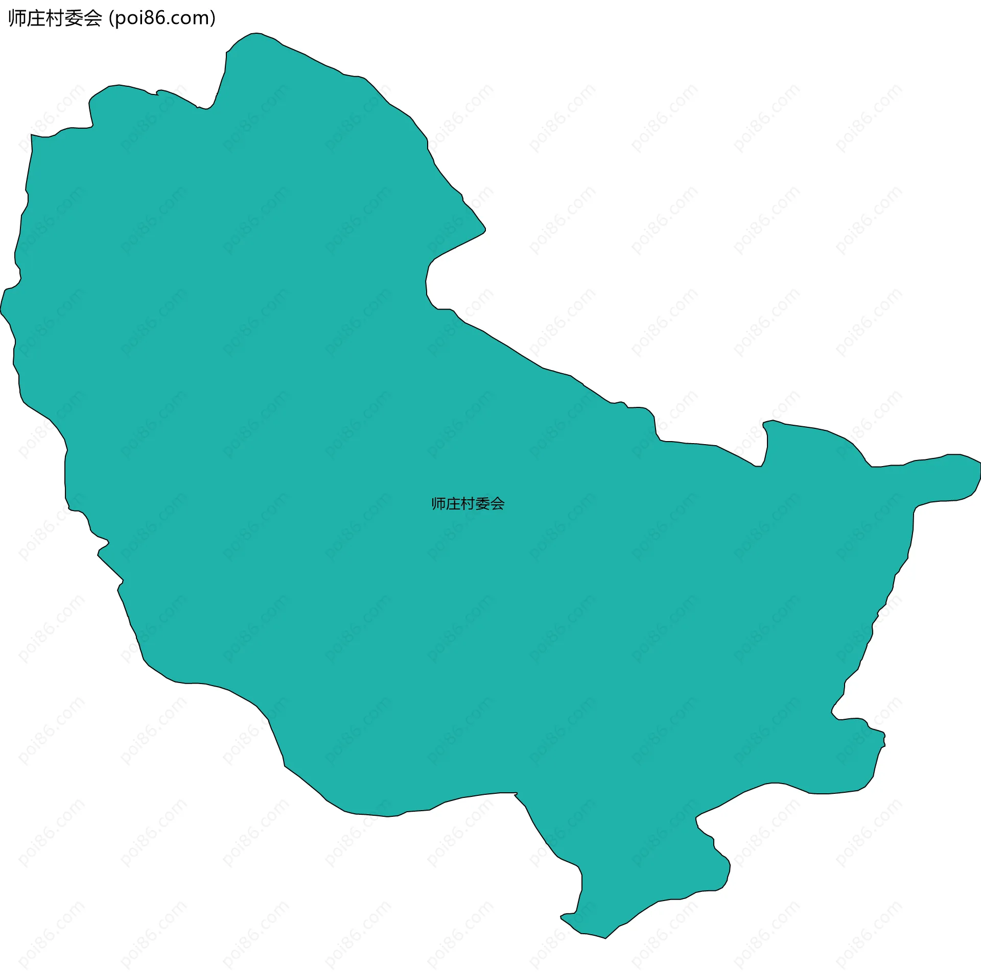 师庄村委会边界地图