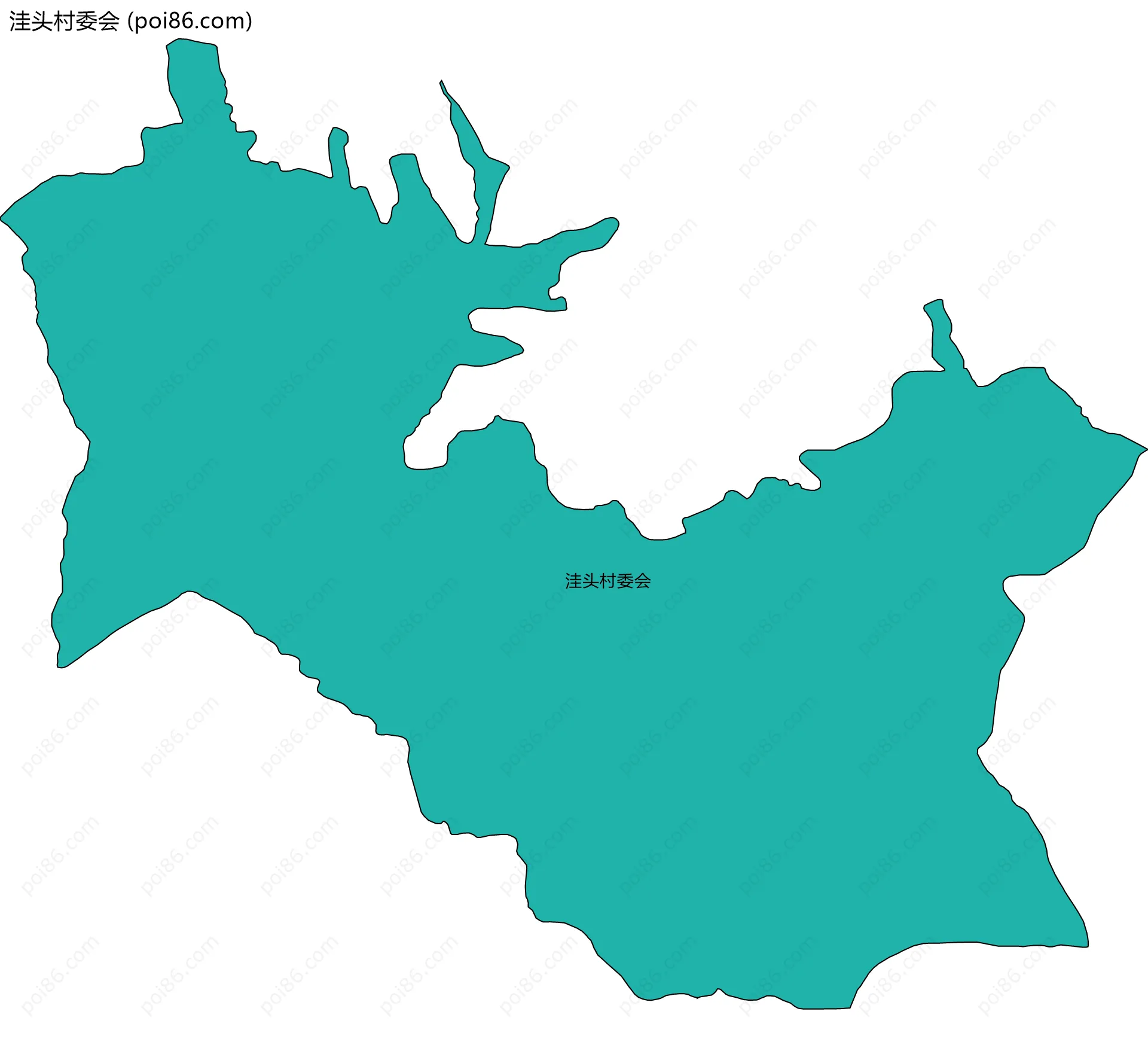 洼头村委会边界地图