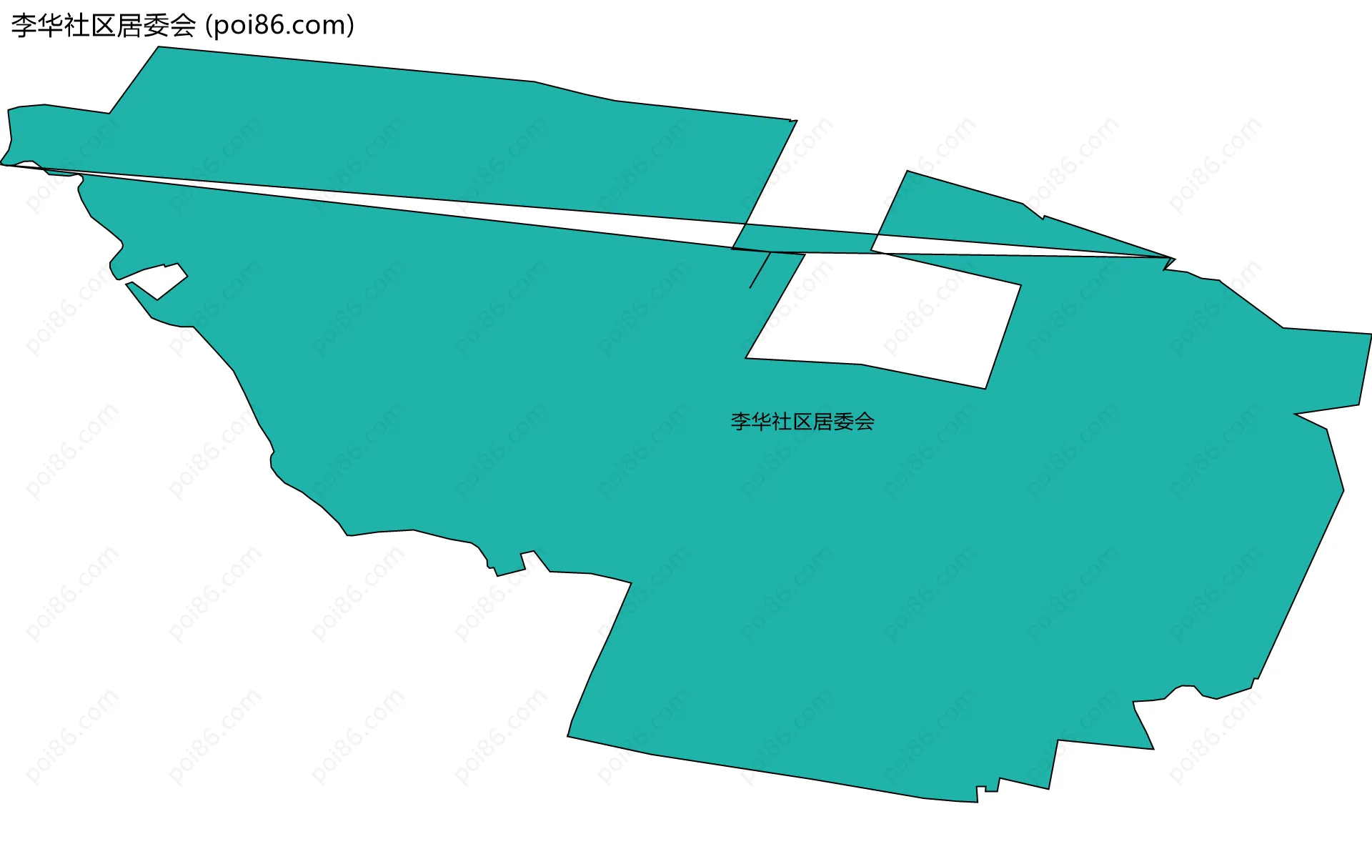 李华社区居委会边界地图