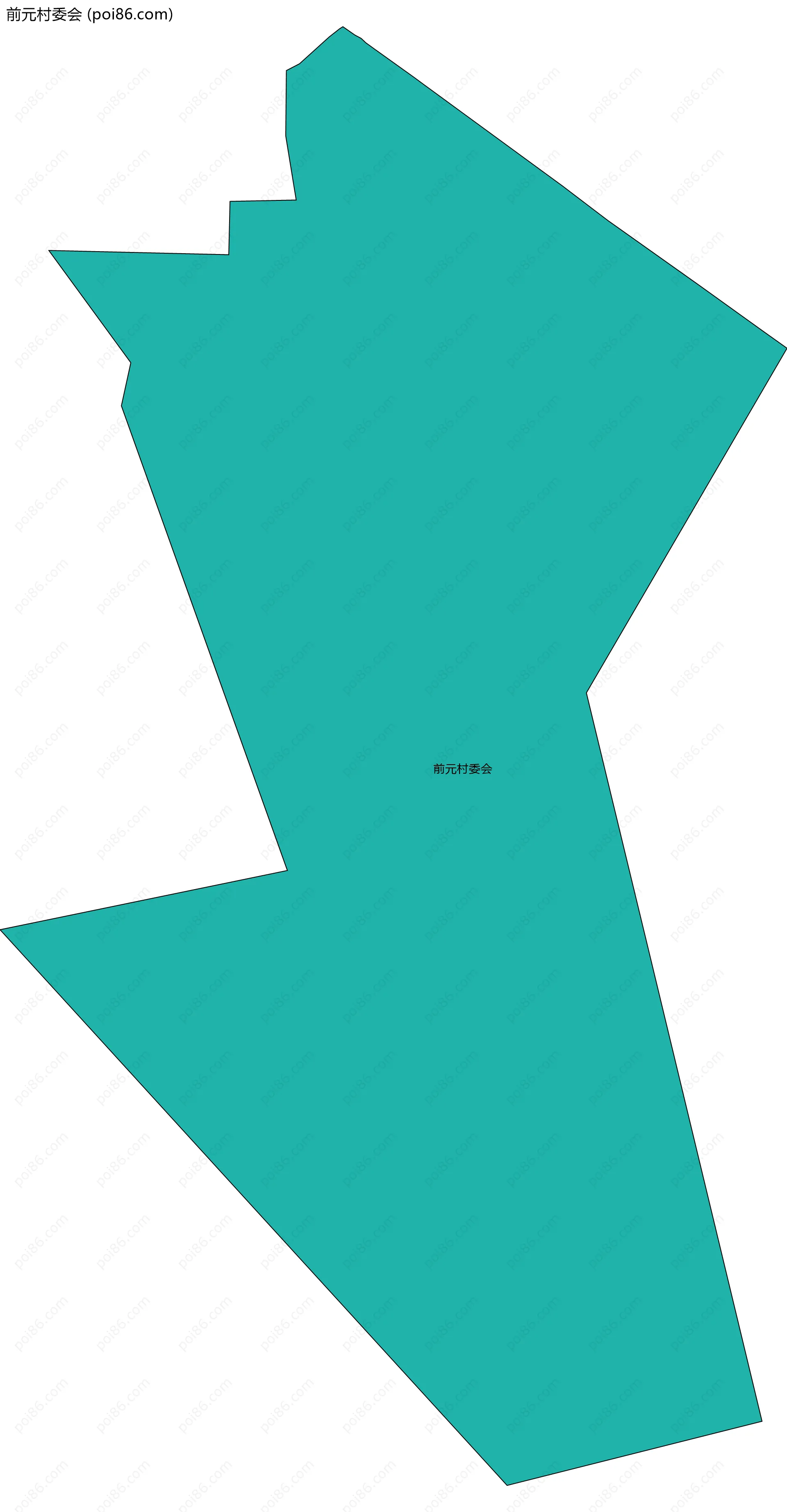 前元村委会边界地图