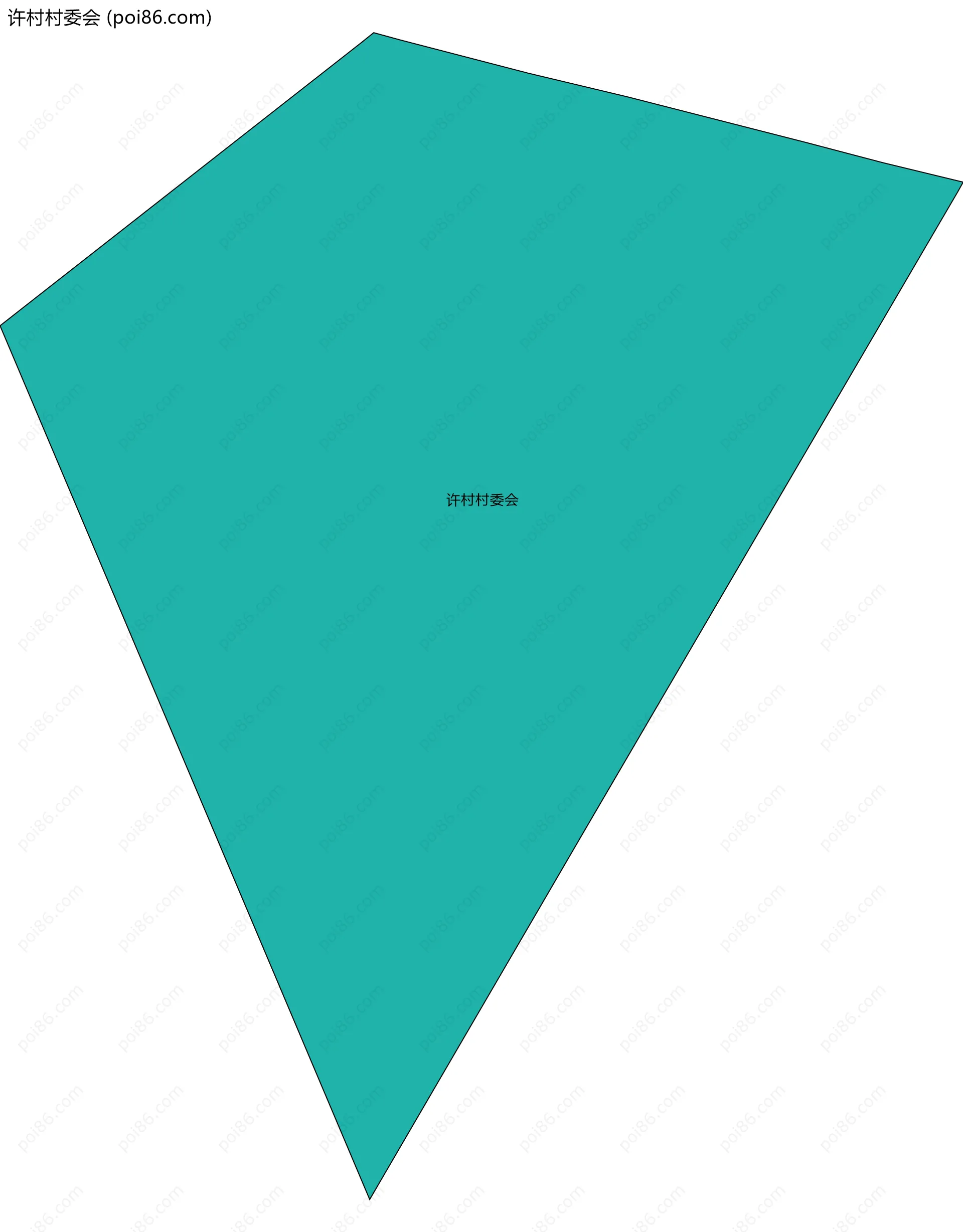 许村村委会边界地图