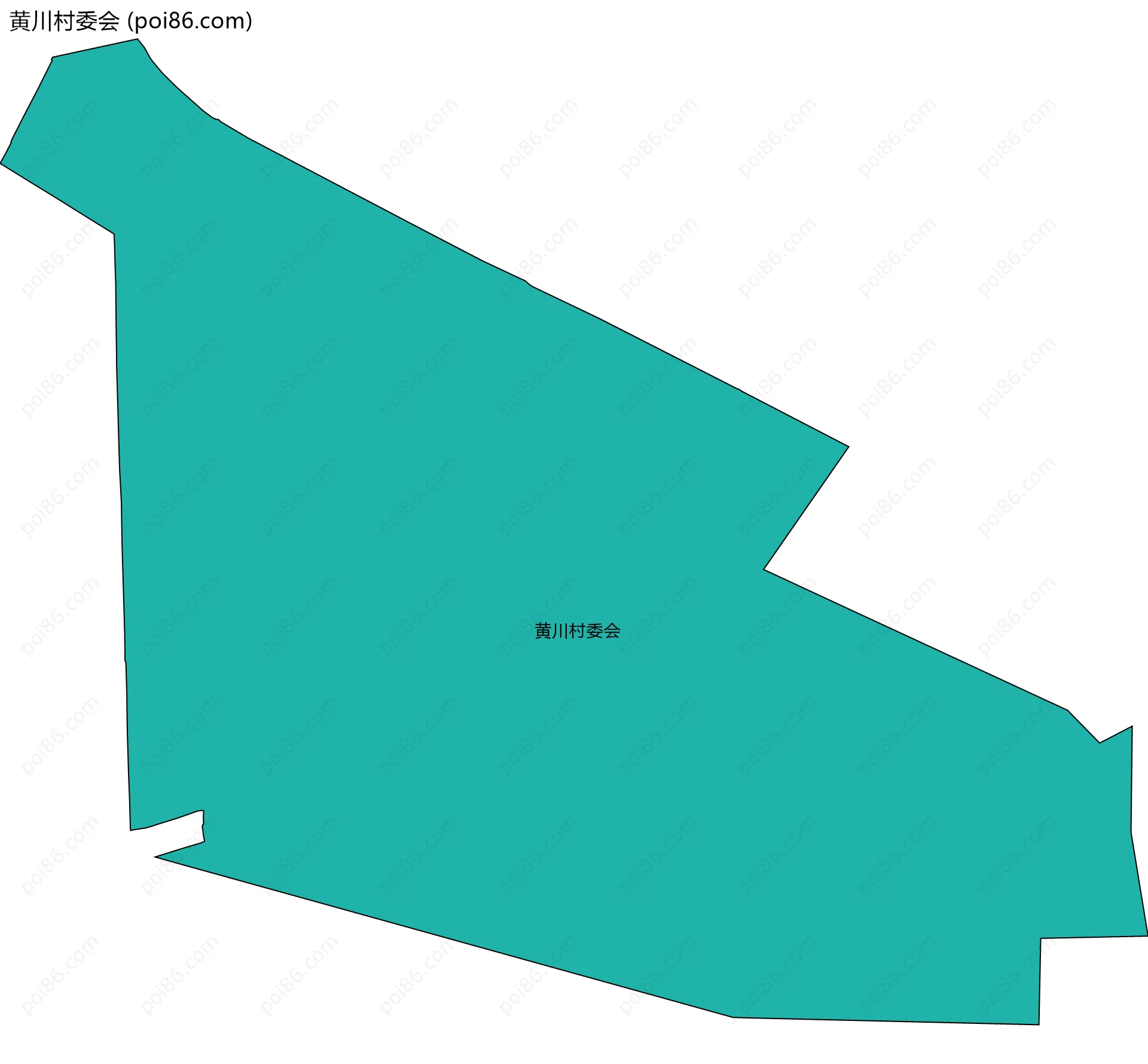 黄川村委会边界地图